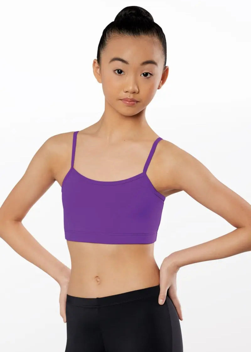 Cami Bra Top Purple front view