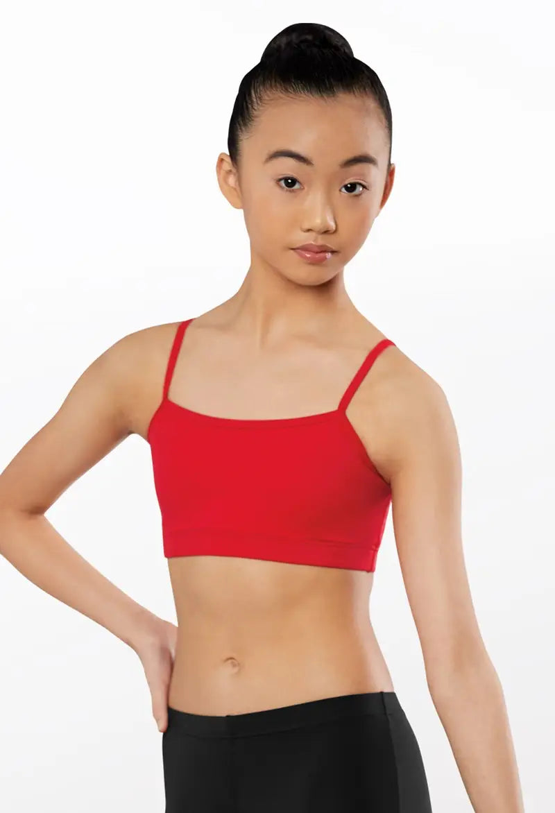 Cami Bra Top Red front view