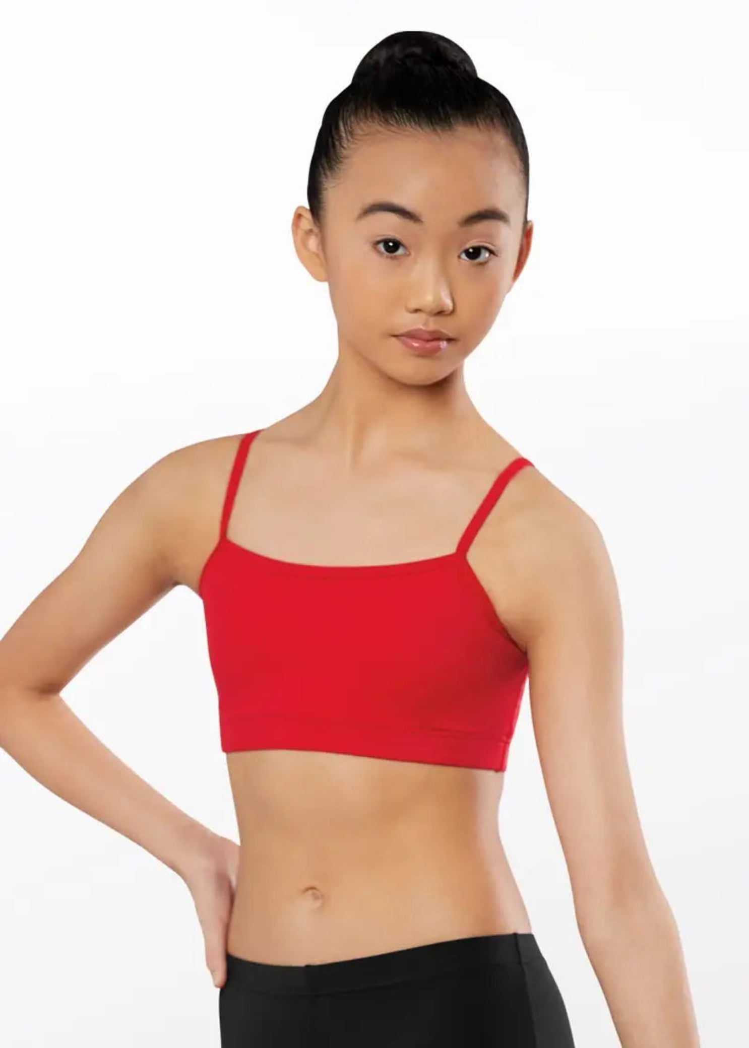 Cami Bra Top Red front view