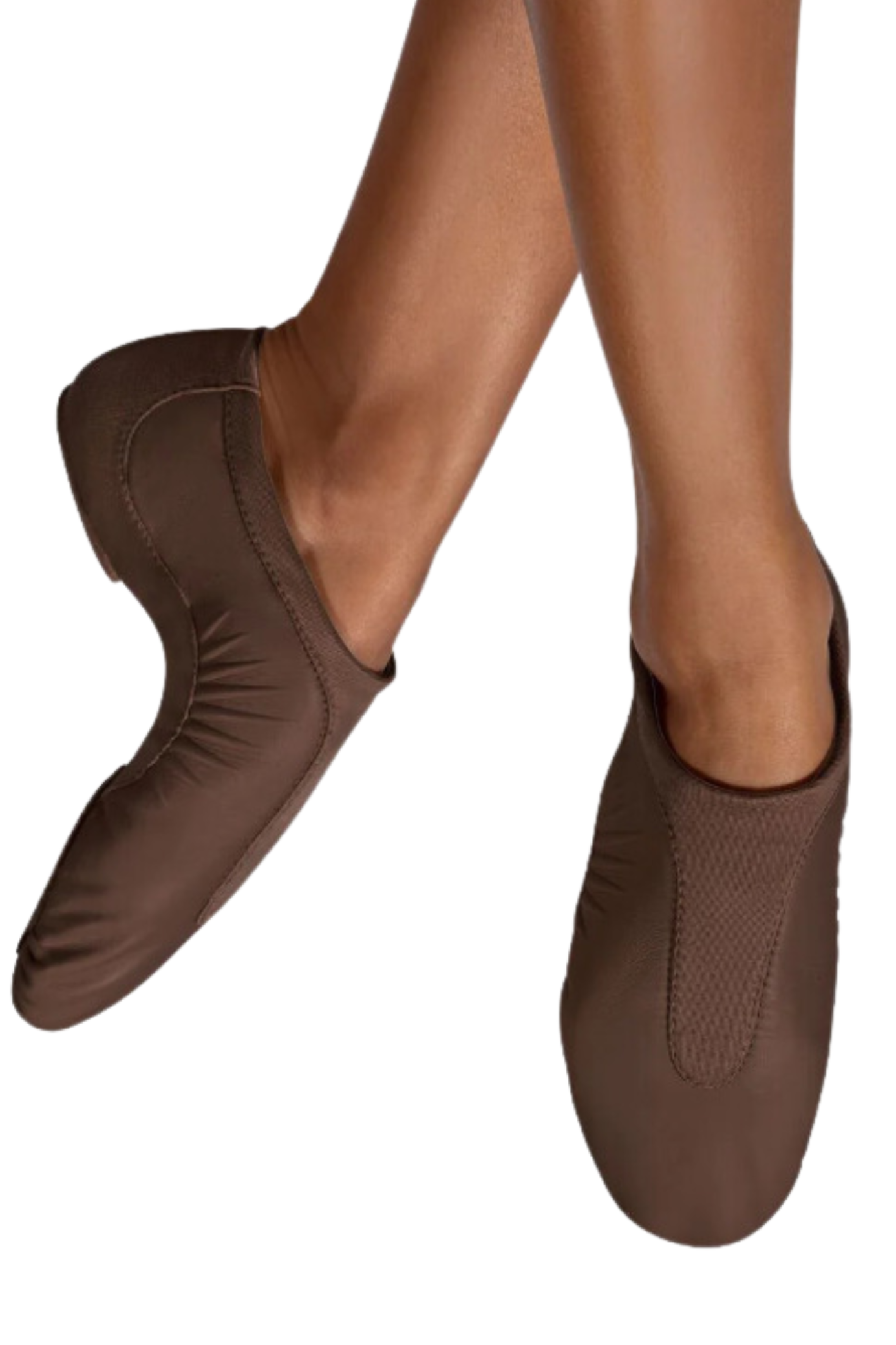 Pulse Leather Jazz Shoe Cocoa front and medial side view