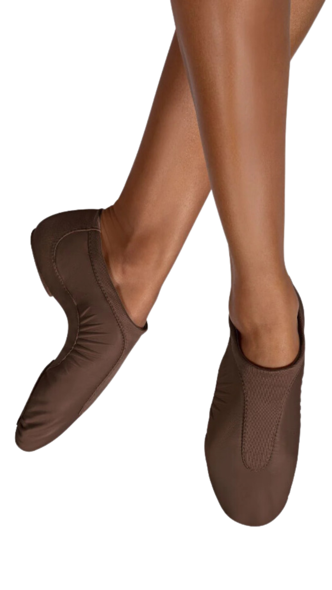 Pulse Leather Jazz Shoe Cocoa front and medial side view