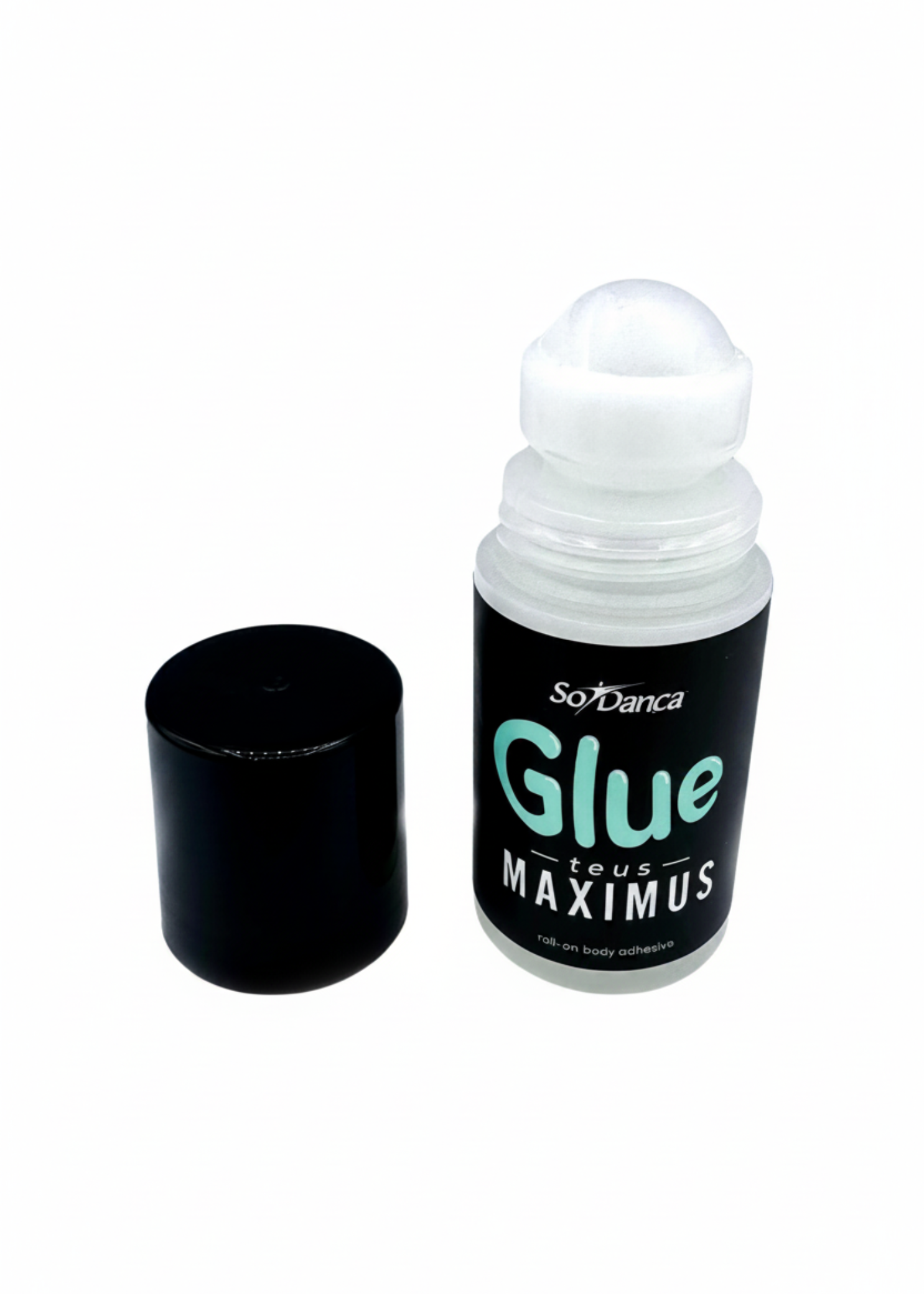 MAXIMUS Roll On Body Glue cap off view