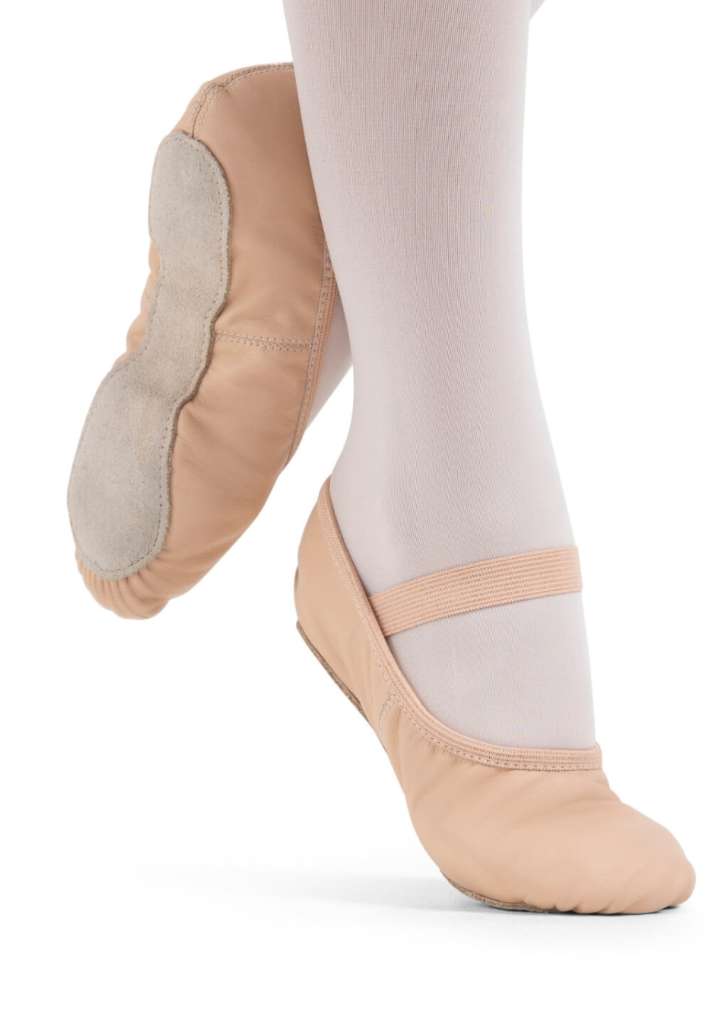 Luna Leather Ballet Shoe Ballet Pink lifestyle view 2