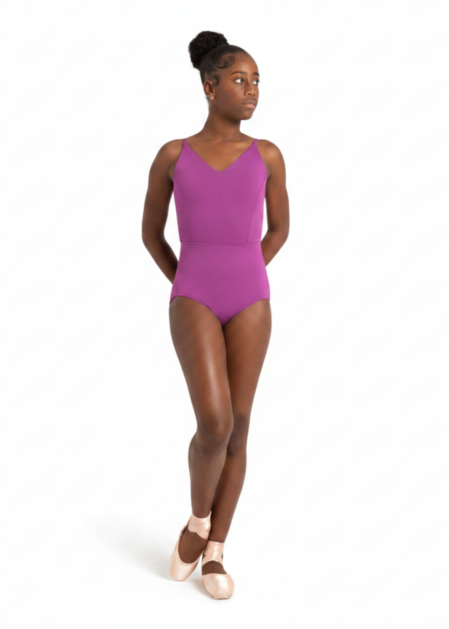 Amore Camisole Leotard Hyacinth Violet front view
