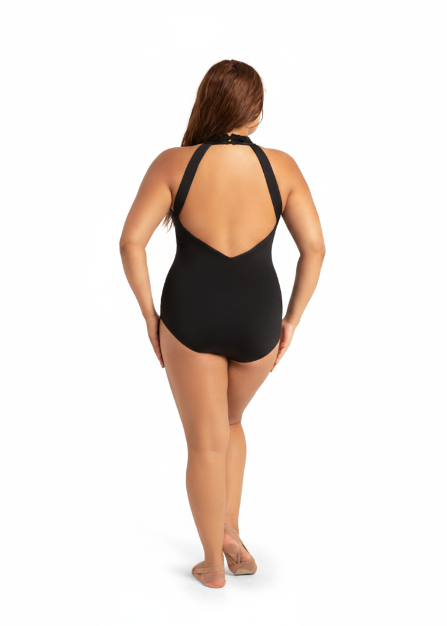 Danza High Neck Leotard Black back view