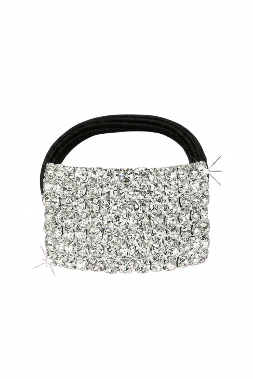 Rhinestone Bar Ponytail Holder