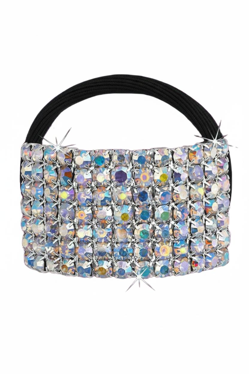Rhinestone Bar Ponytail Holder