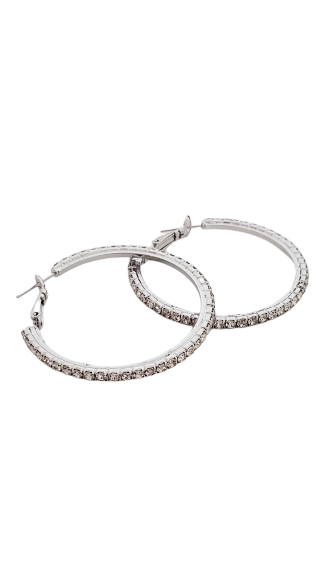 40mm Hoop Post Earrings