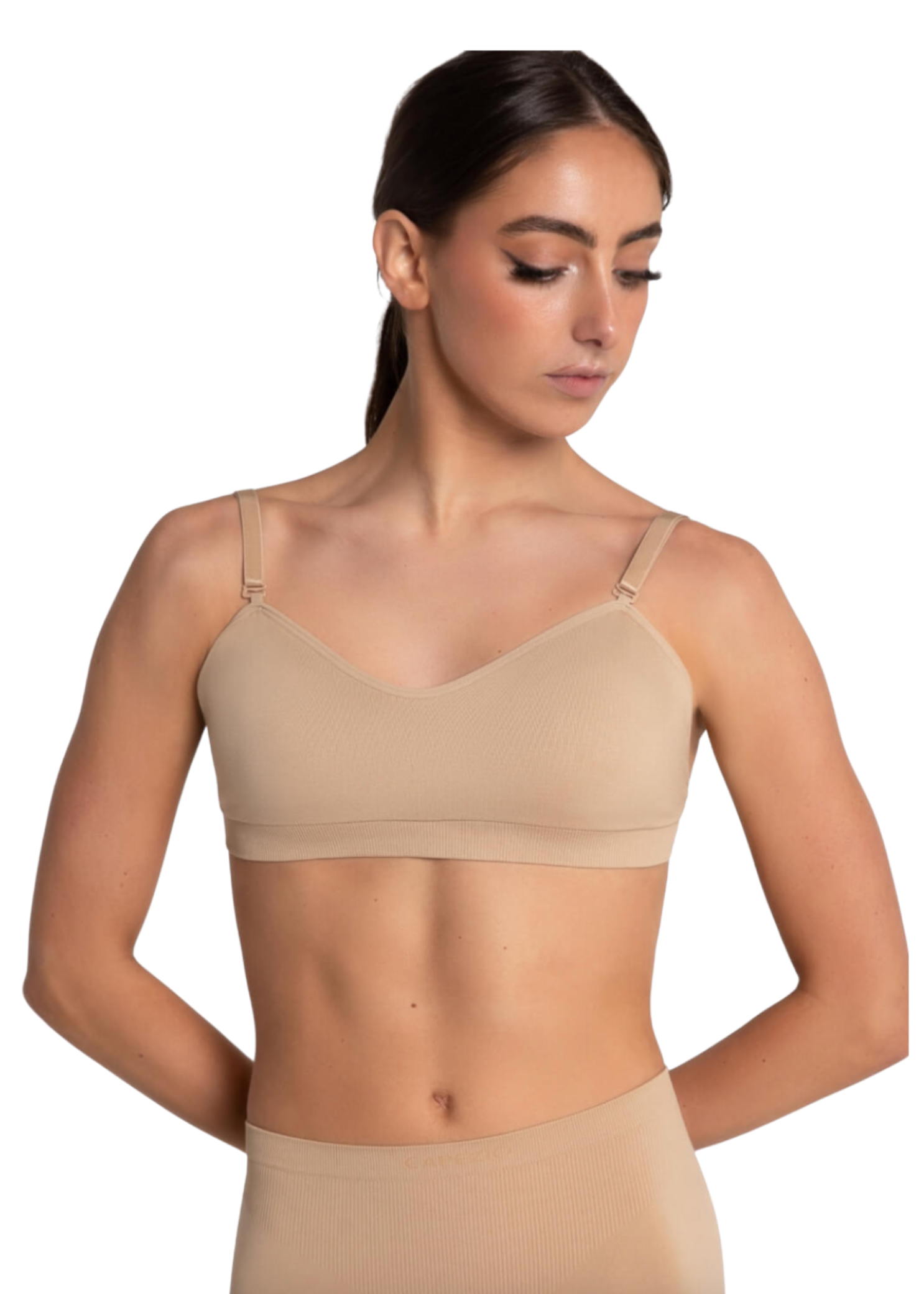 Sweetheart Bandeau Bra Nude front view