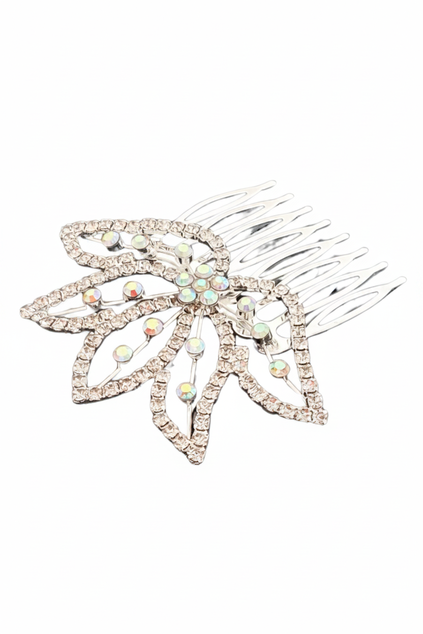 Leafy Crystal Hair Comb – CO0203