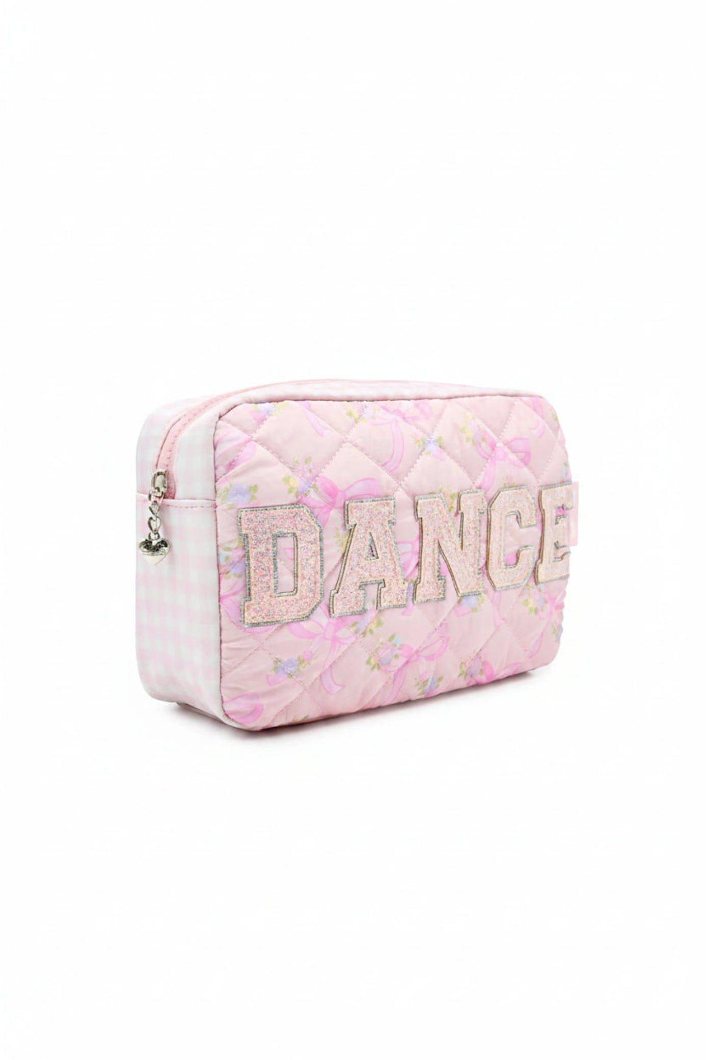 Dance Flower Bow Pouch Pink side view