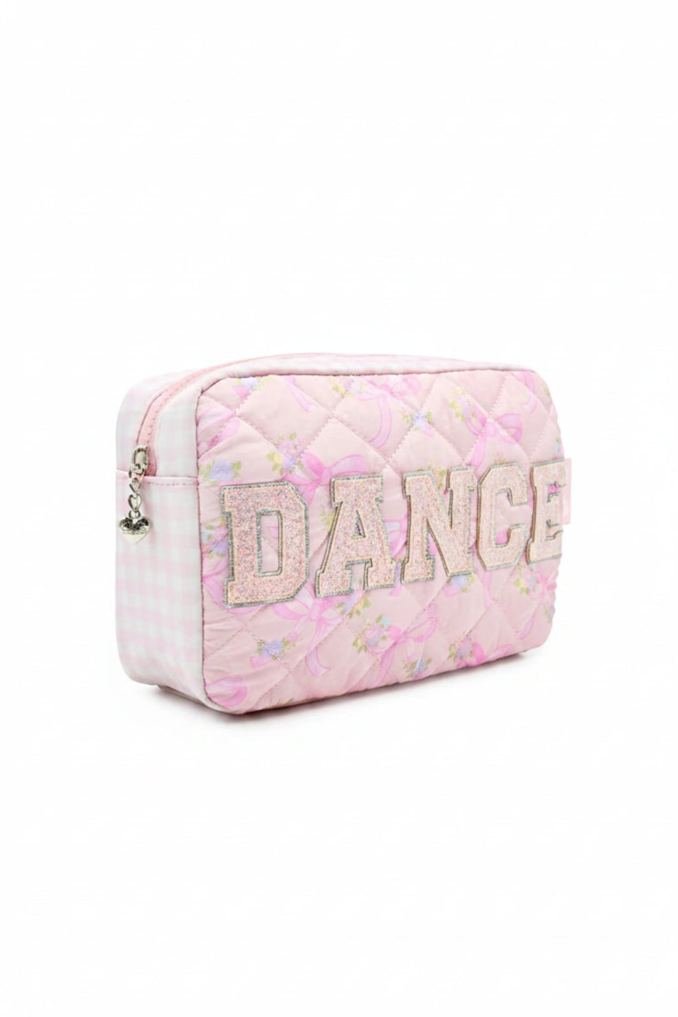 Dance Flower Bow Pouch Pink side view