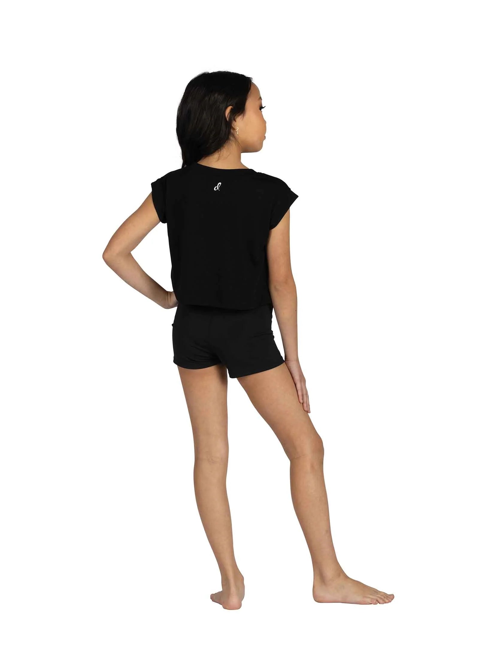 Dance Foil Tee Black back view