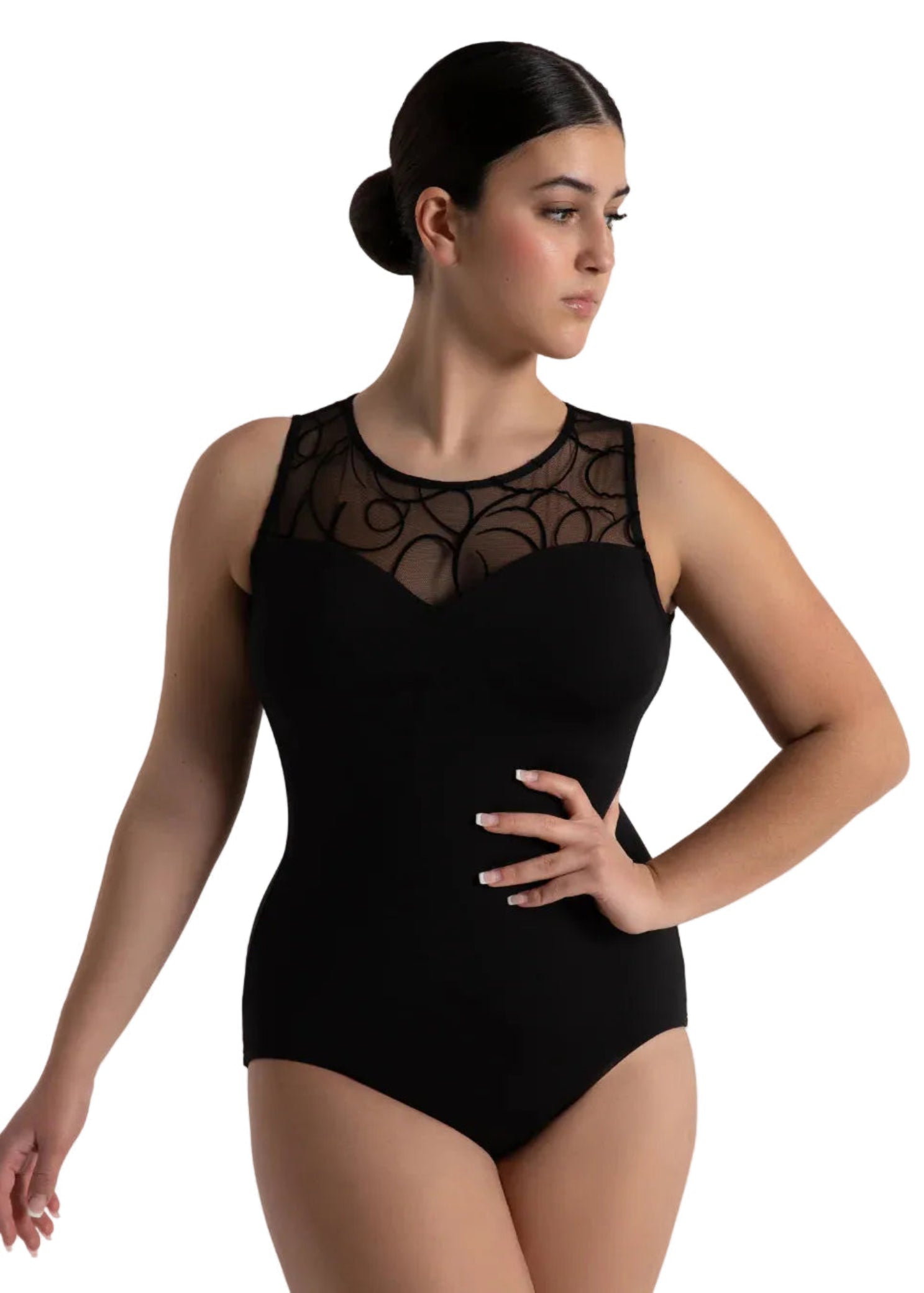 Diana Leotard Black front view