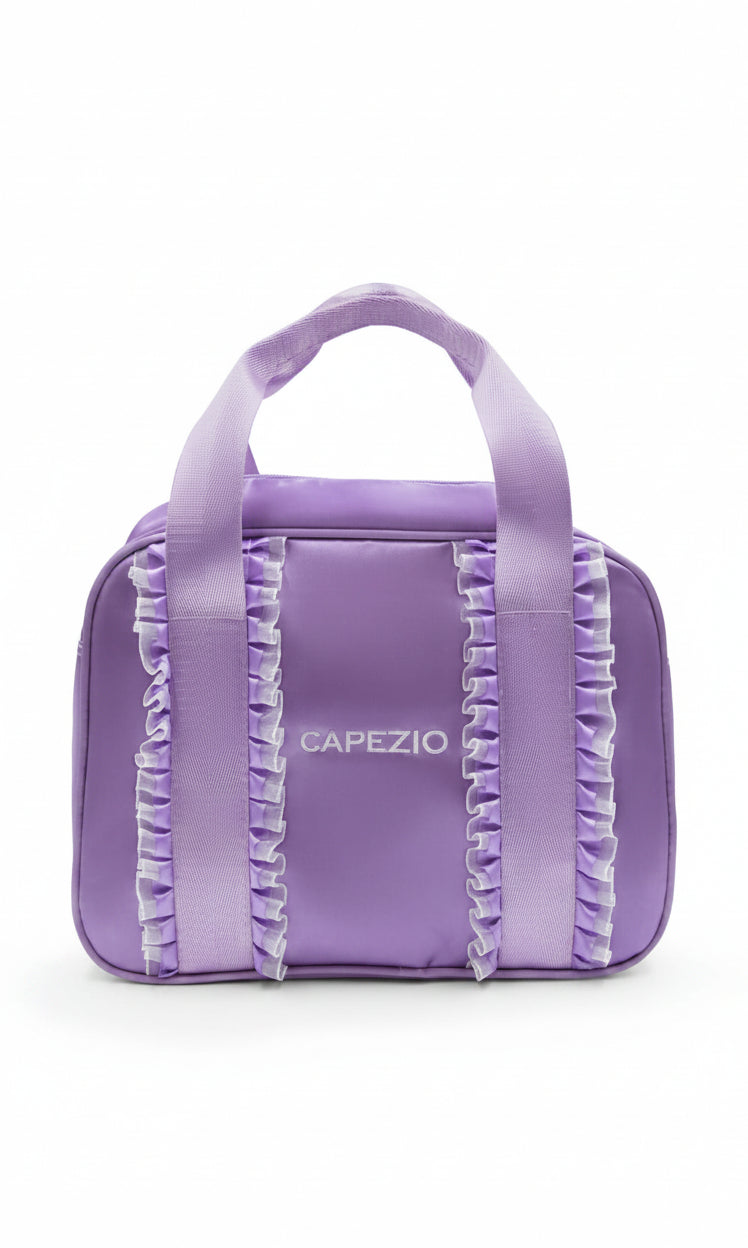 Eloise Ruffle Bag Lavender front view