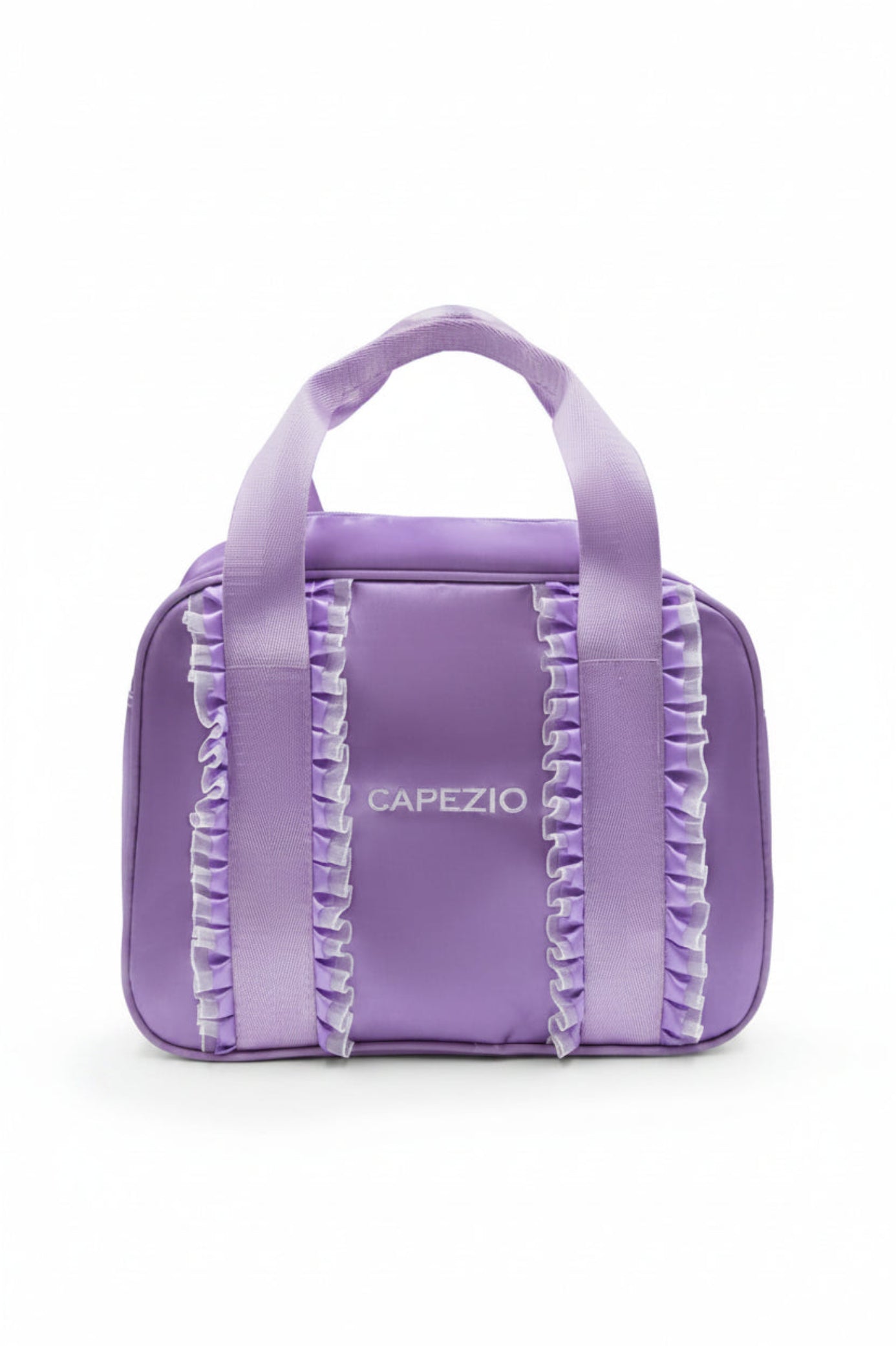 Eloise Ruffle Bag Lavender front view