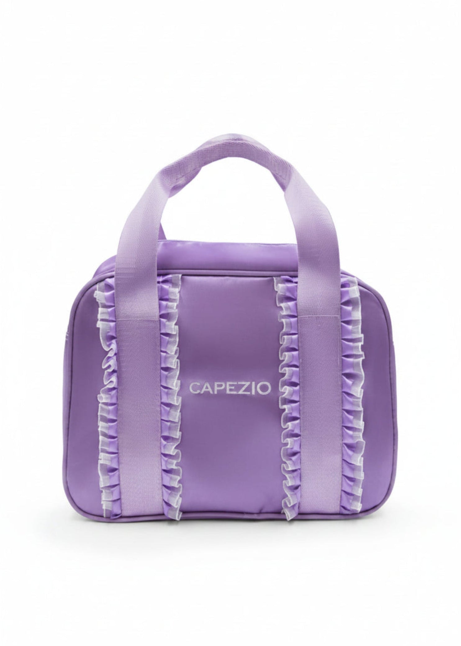 Eloise Ruffle Bag Lavender front view
