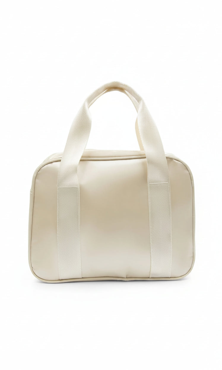 Eloise Ruffle Bag Oatmeal back view