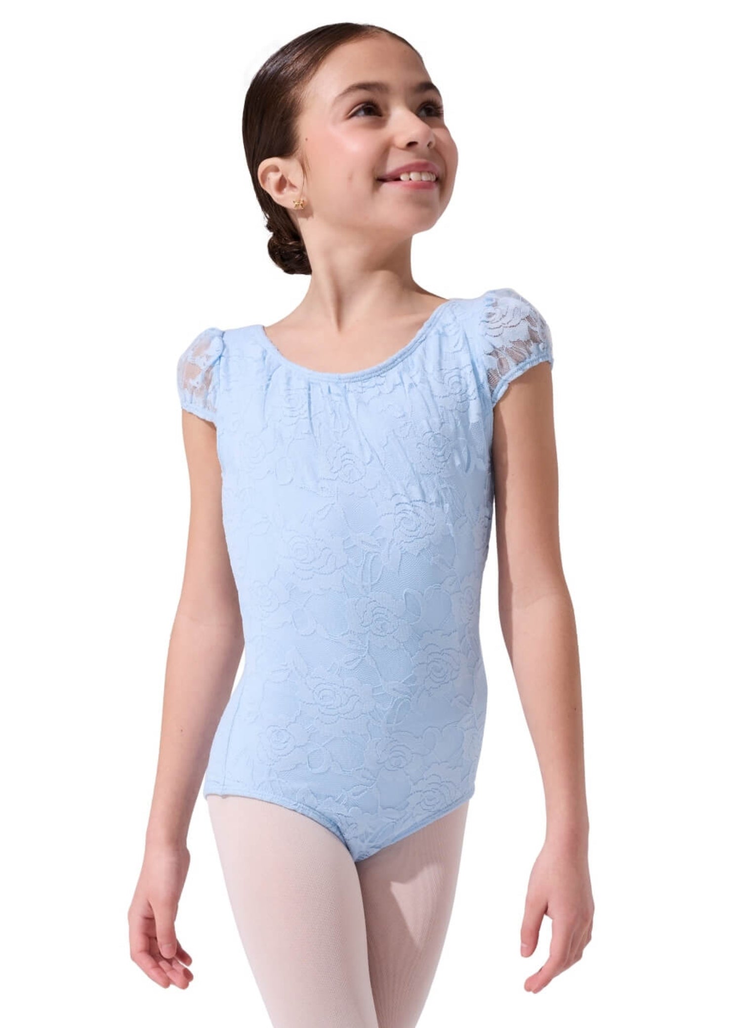 Elsie Leotard Icy Blue front view