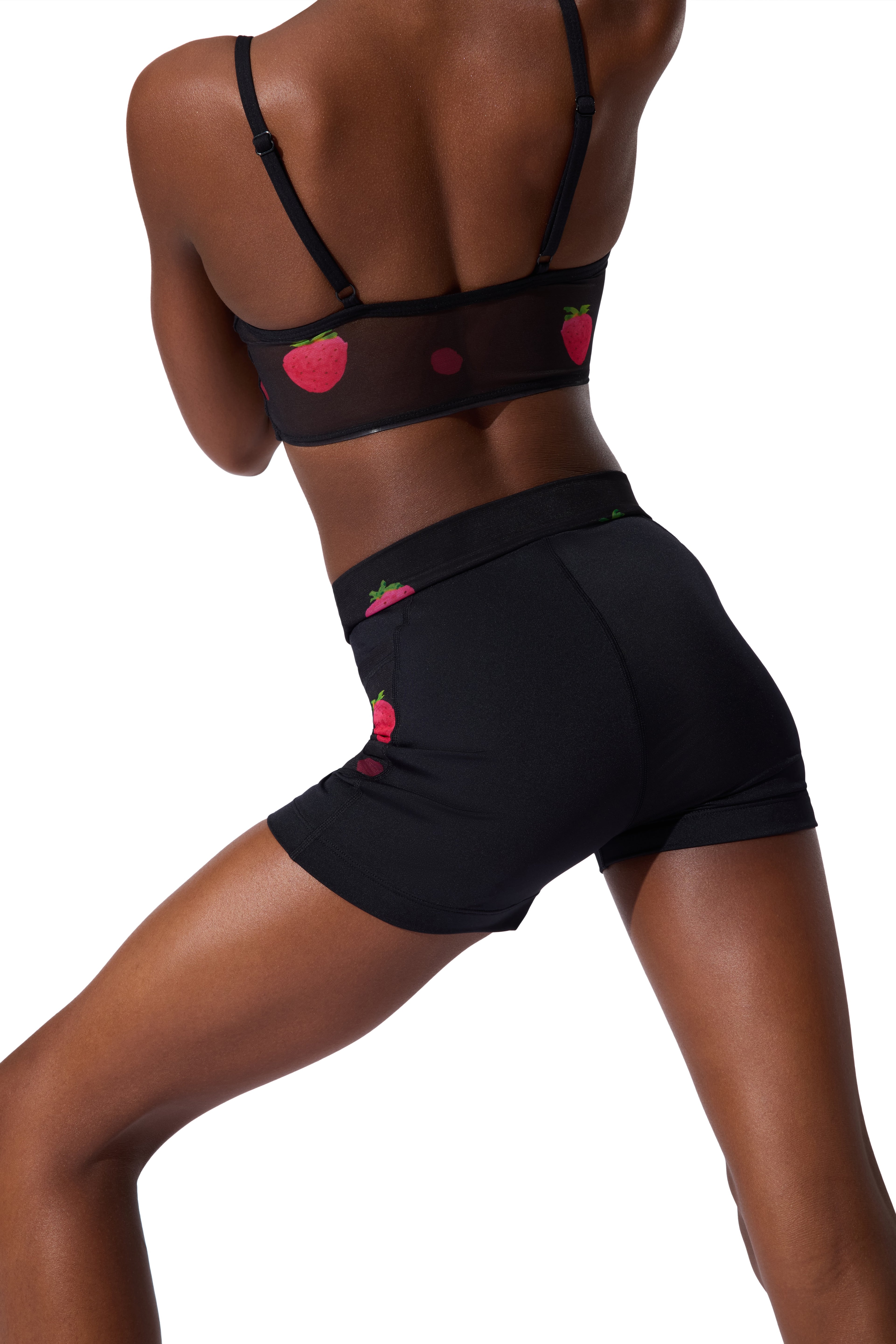 Berry Mindful Short Black back view