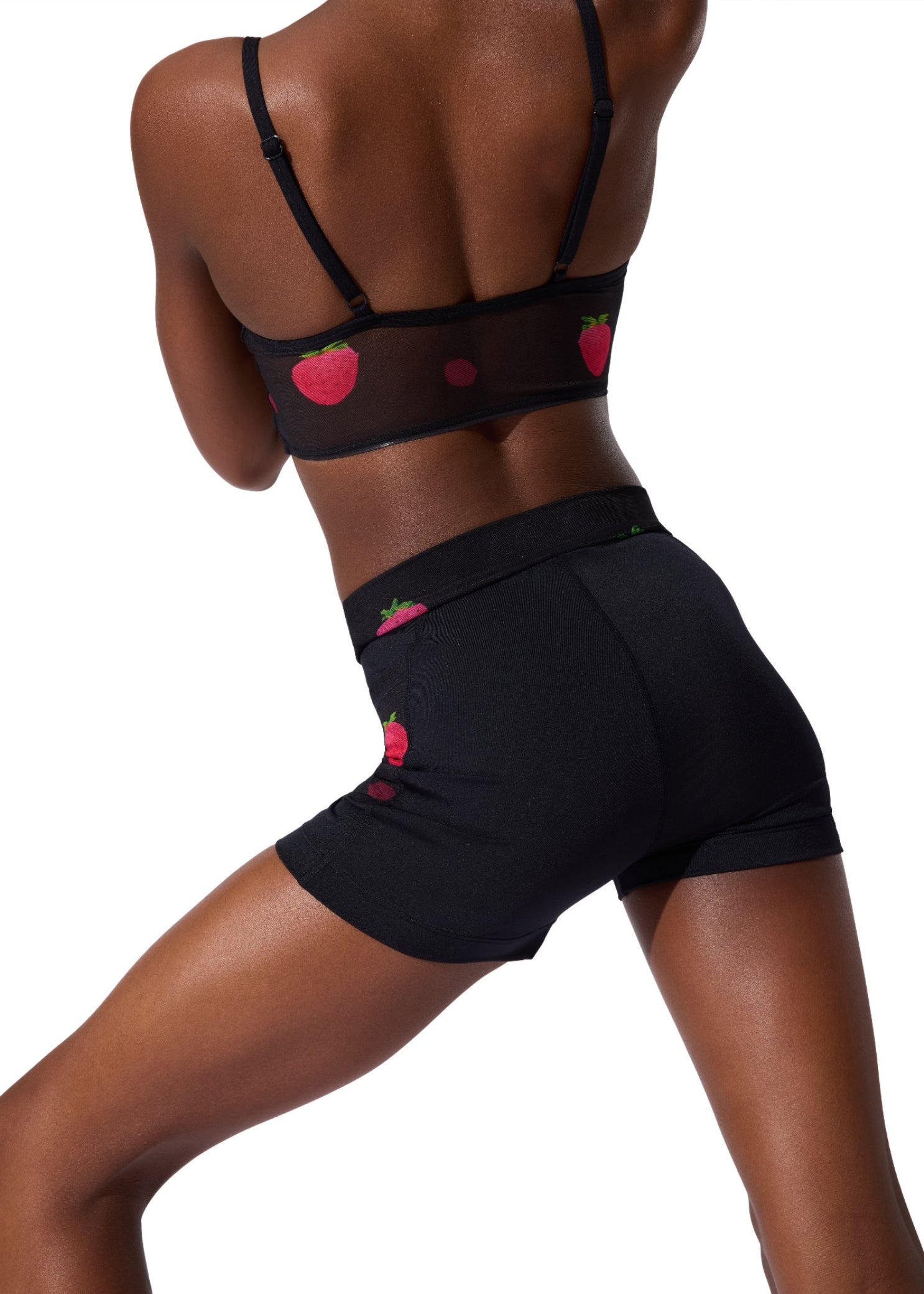 Berry Mindful Short Black back view