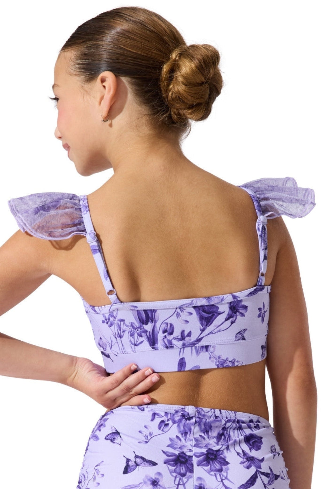 Fairy Flutter Top Lavender back view