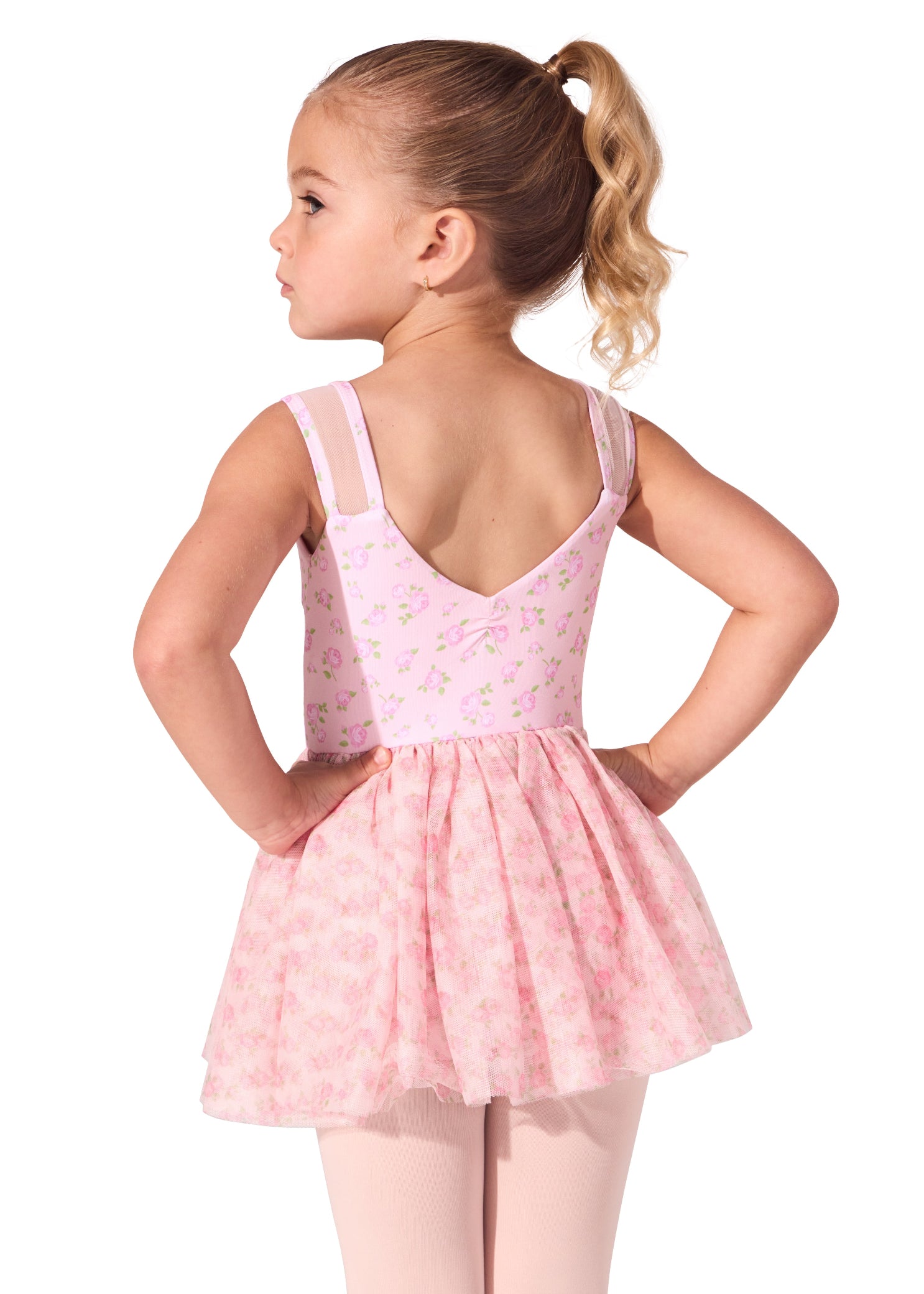 Tapestry Twirl Dress Pink back view