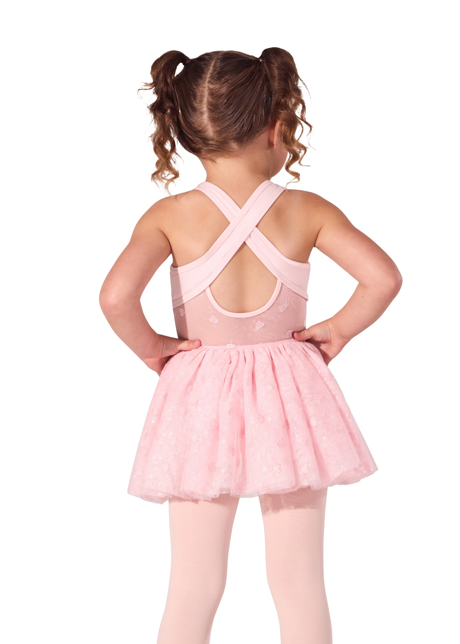Heart Shine Dress Pink back view