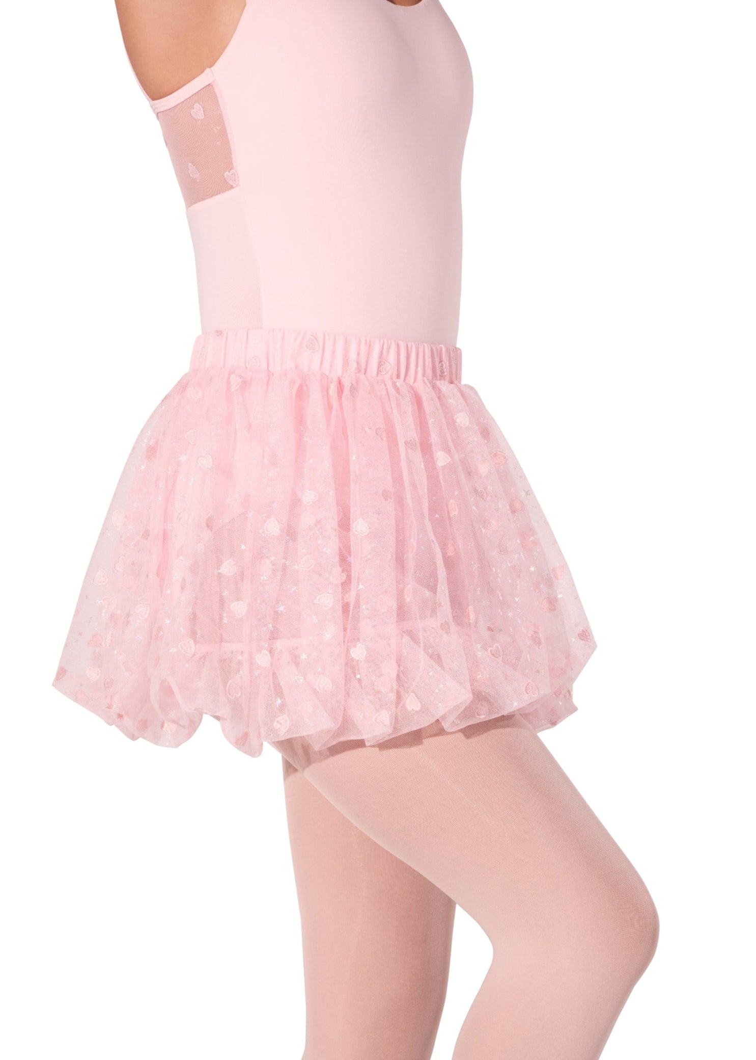Sweet Hearts Skirt Pink side view