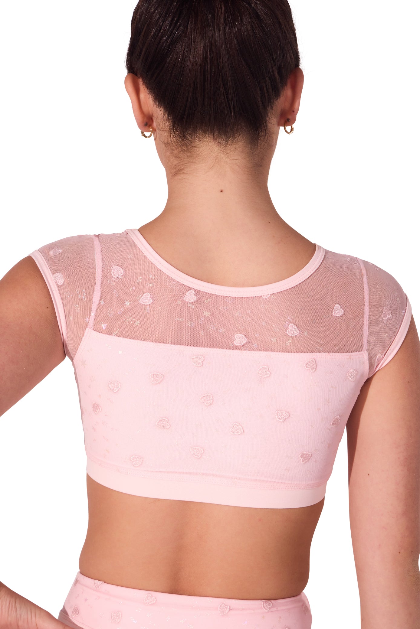 Sweet Hearts Top Pink back view