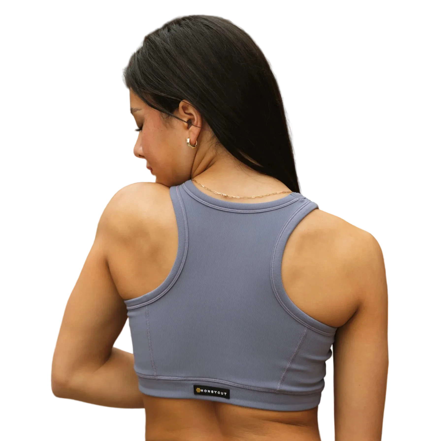 Get-It Tank Ribbed Grape back view