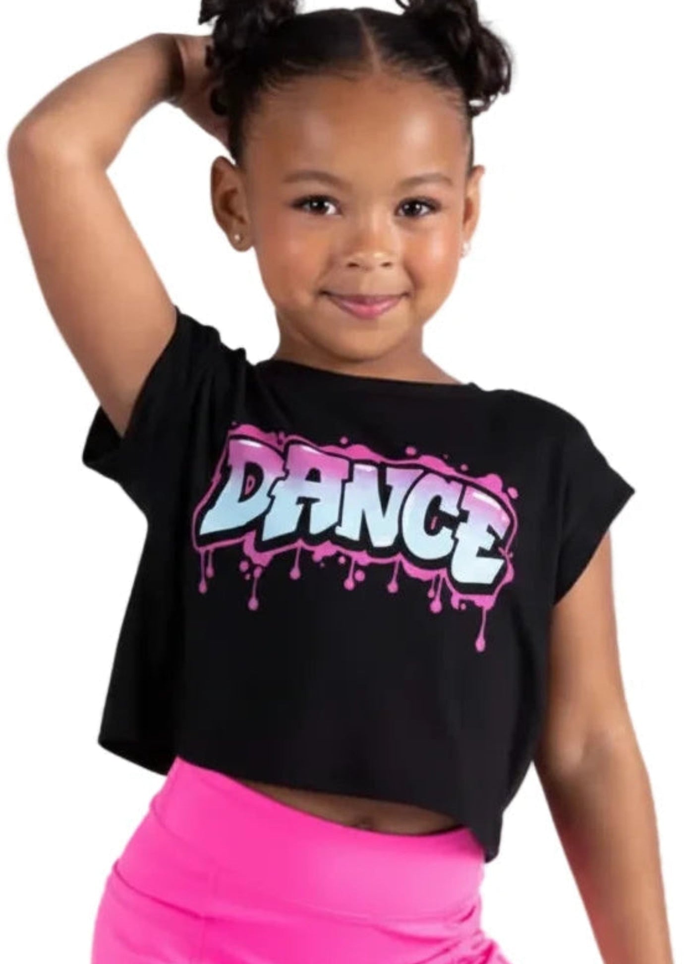 Graffiti Dance Tee Black front view