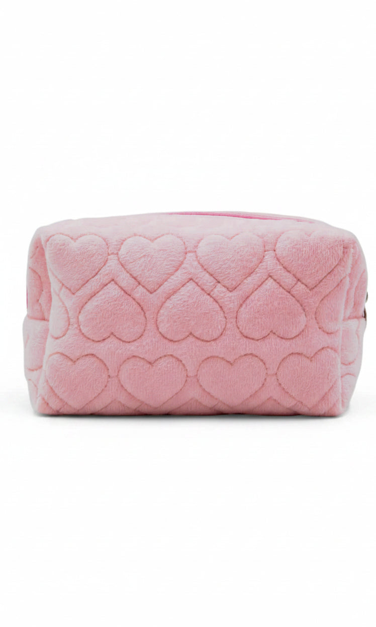 Heart Pouch Pink back view