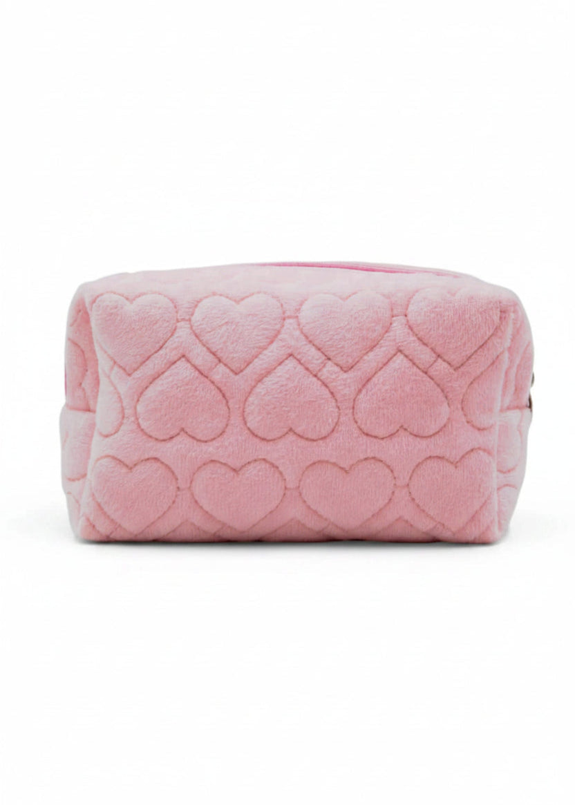 Heart Pouch Pink back view