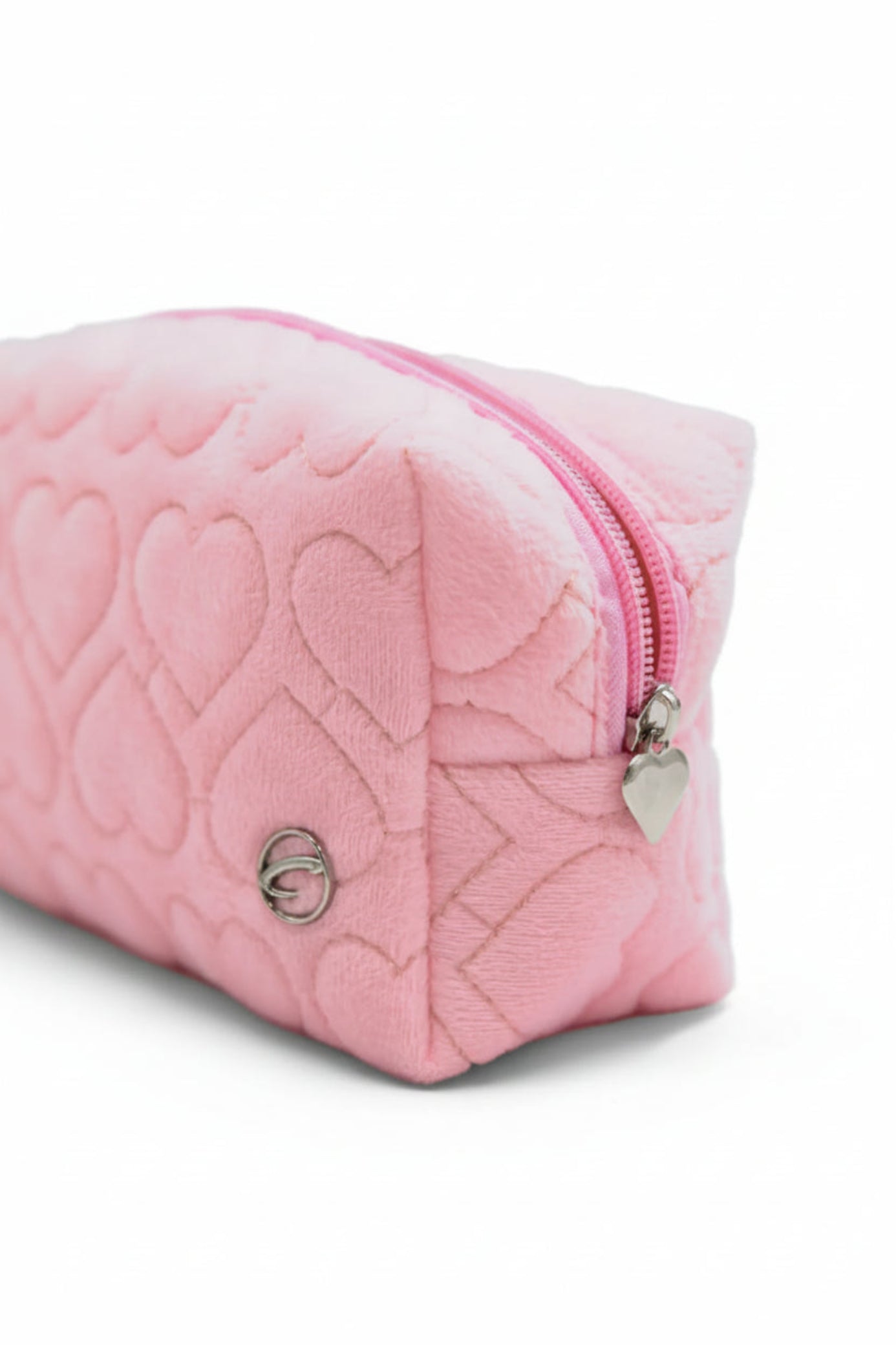 Heart Pouch Pink front view