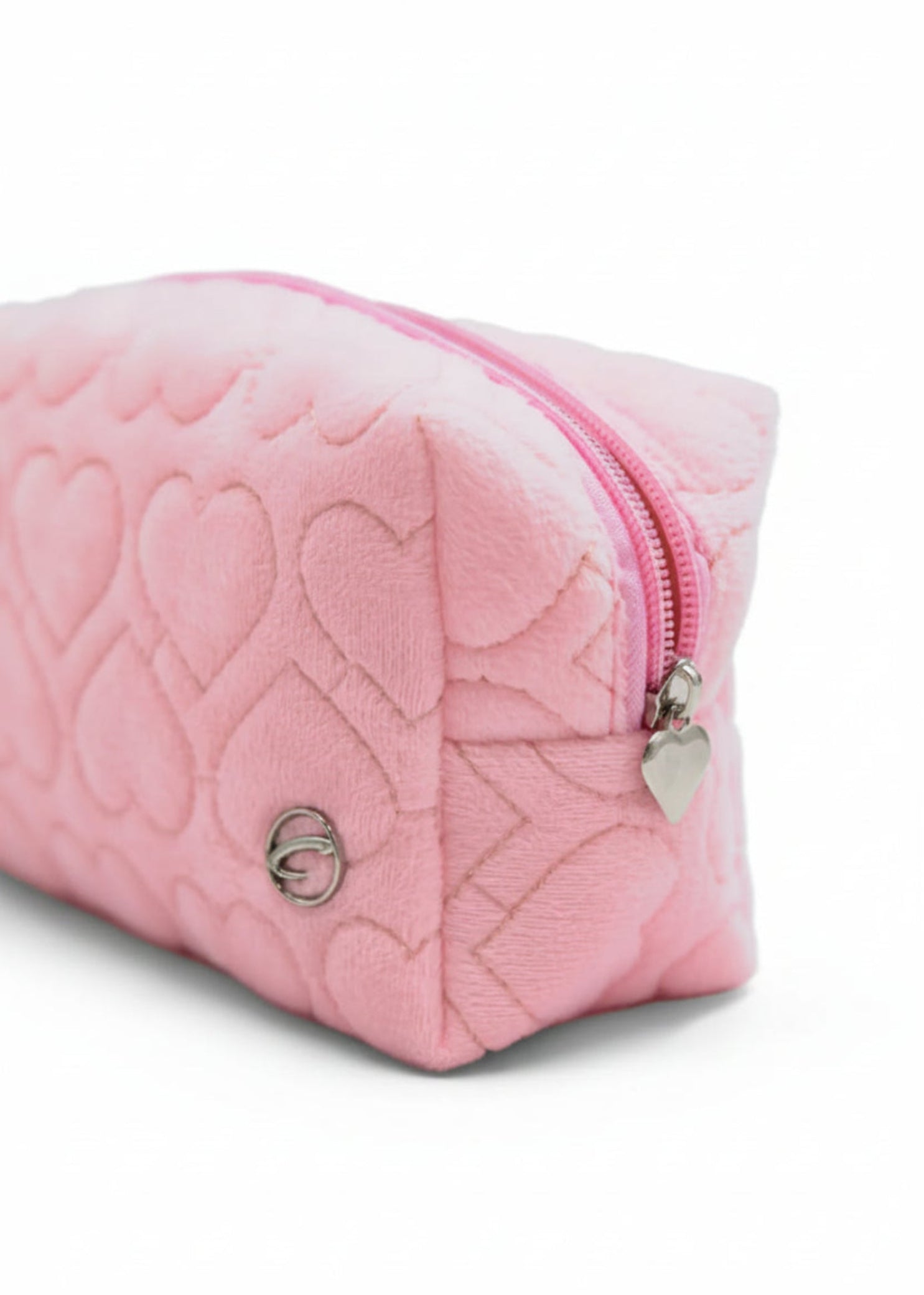 Heart Pouch Pink front view