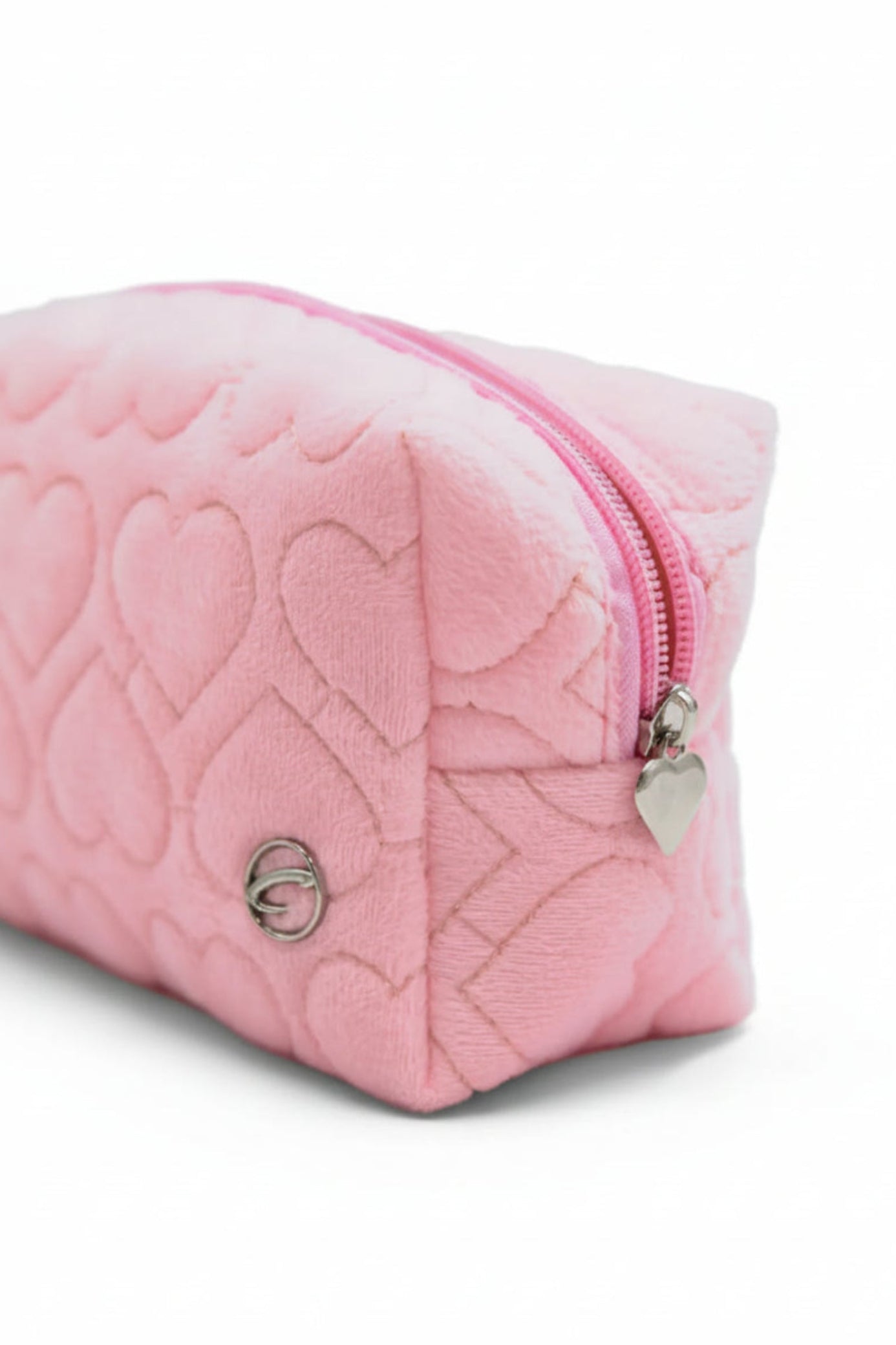 Heart Pouch Pink front view