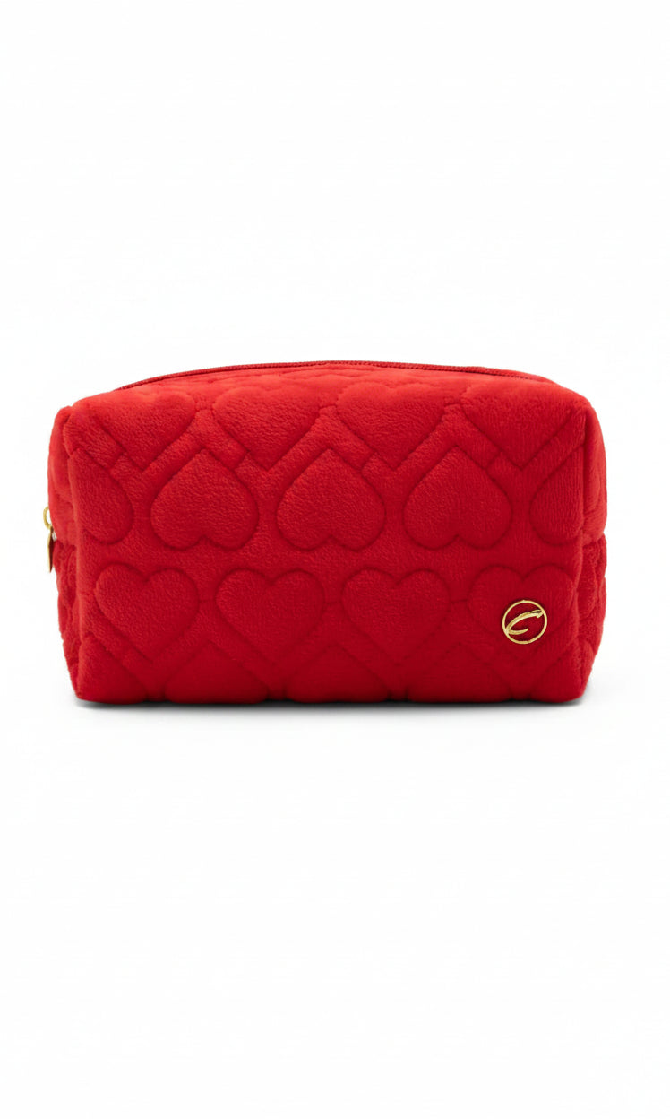 Heart Pouch Red front view