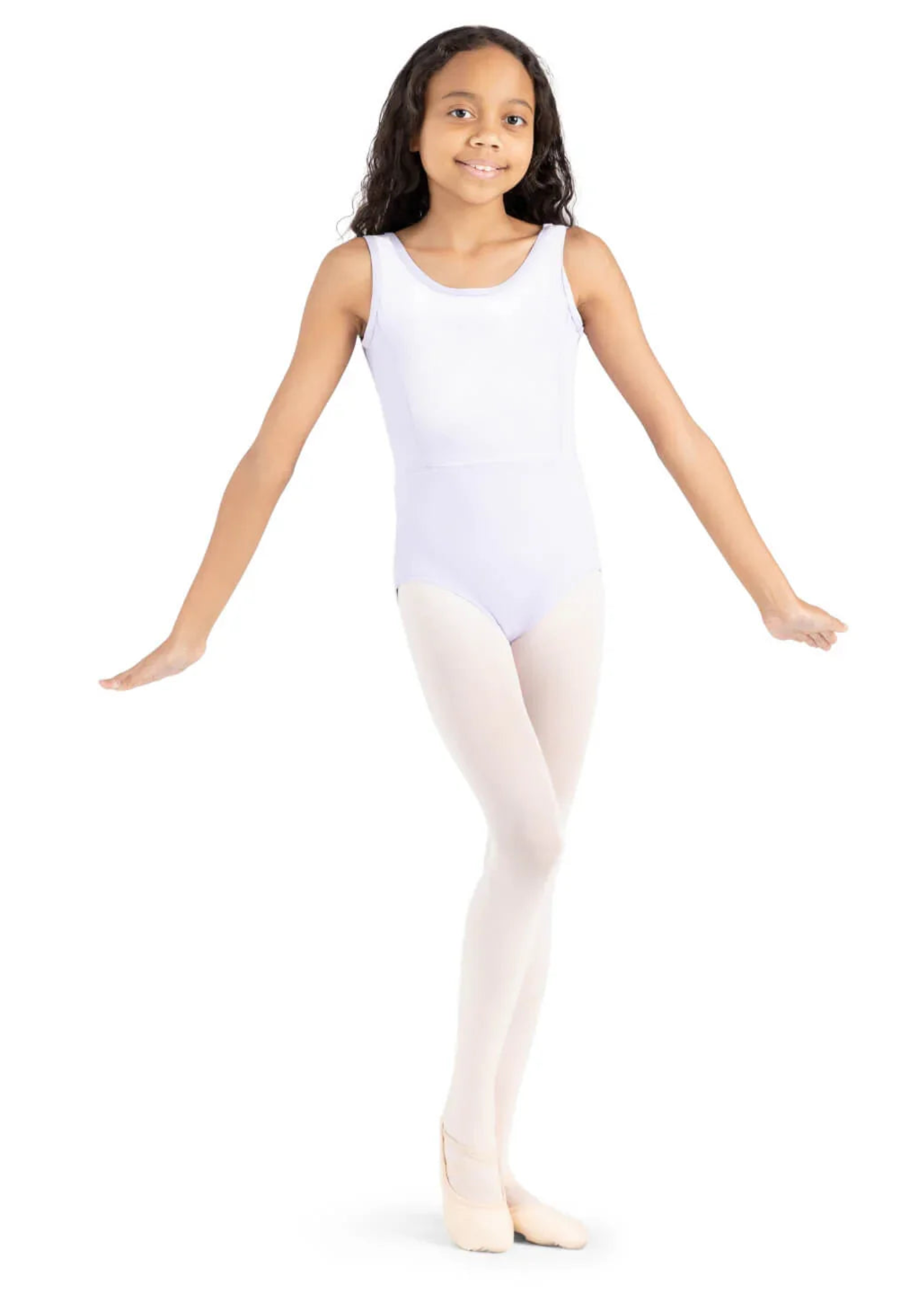 Eloise Leotard White front view