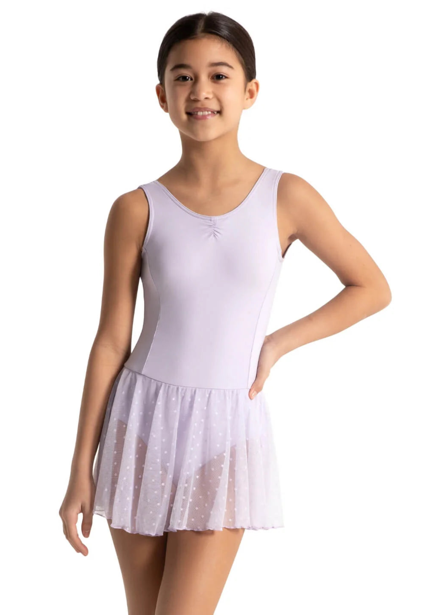 Tank Dress Lavender front view