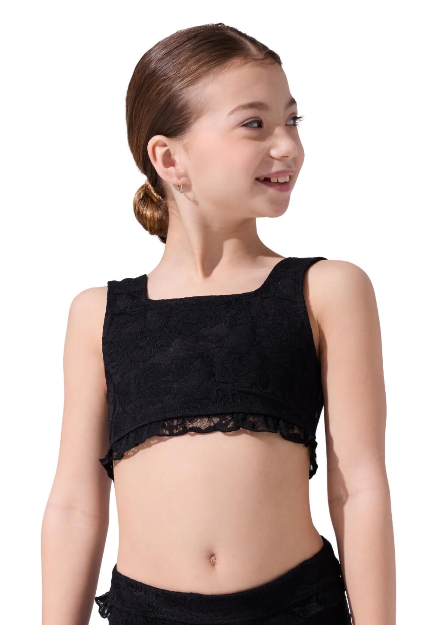 Love Lace Top Black front view