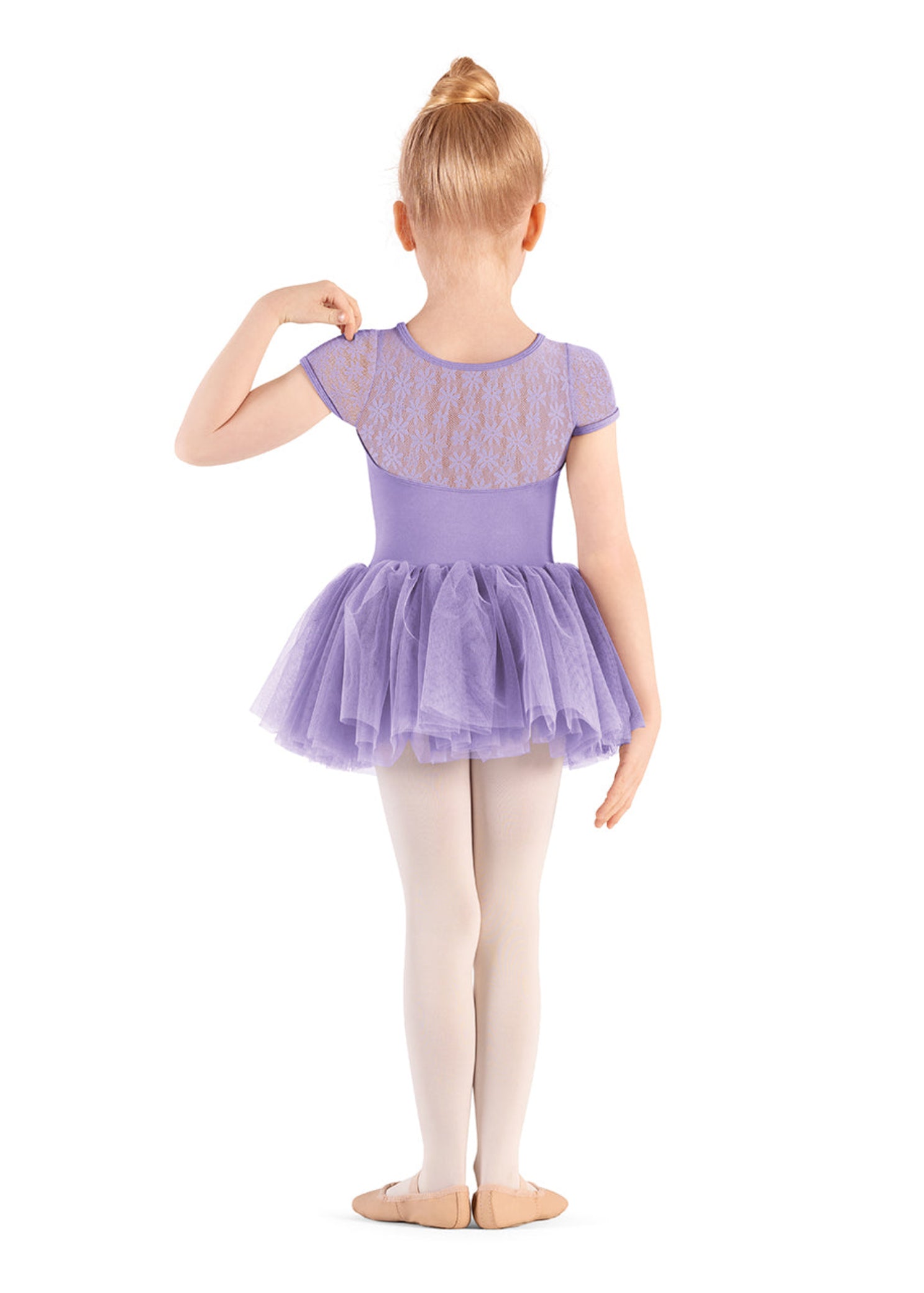 Cap Sleeve Tutu Leotard Lilac back view