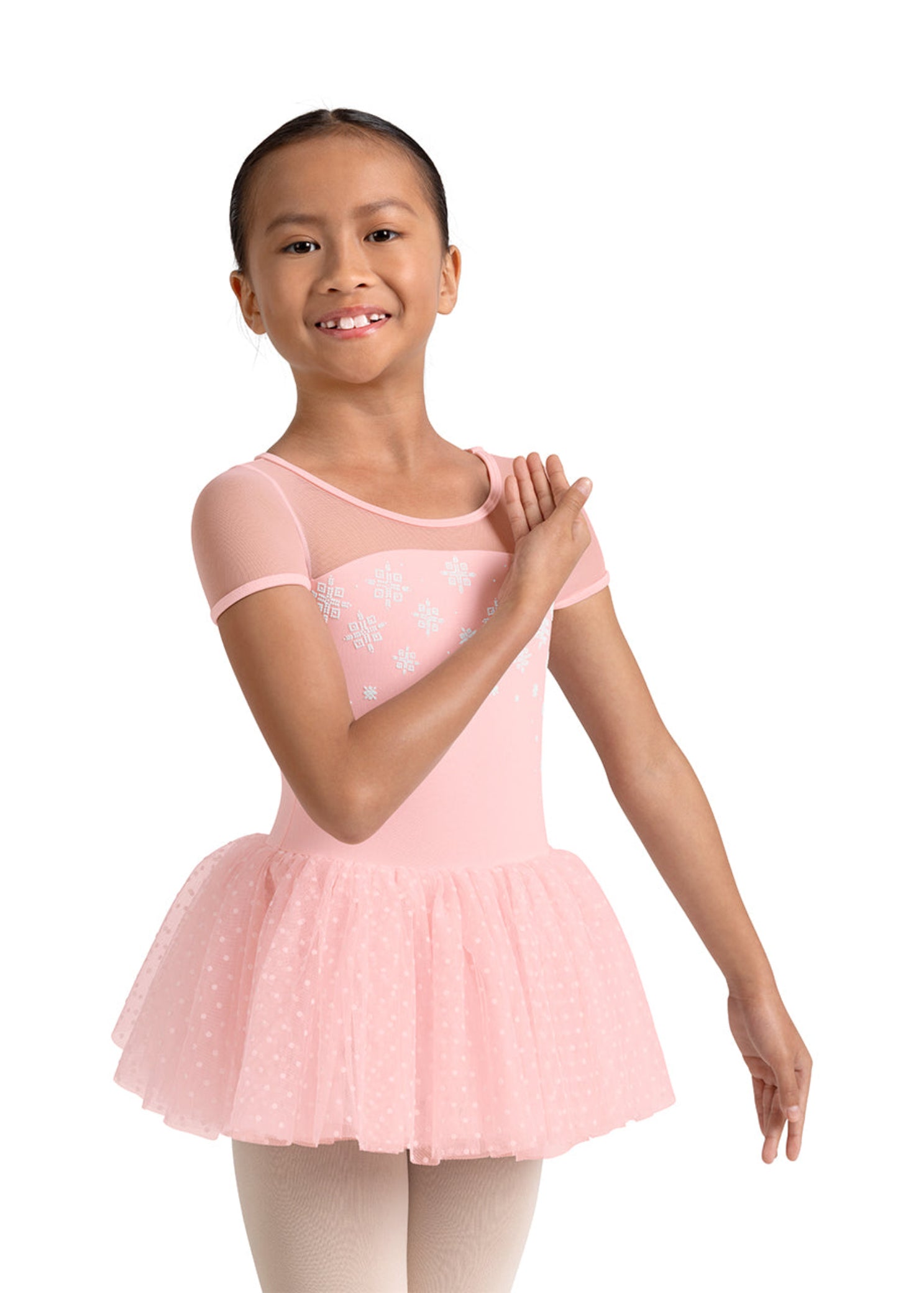 Kaleidoscope Cap Sleeve Tutu Dress Pink detail view