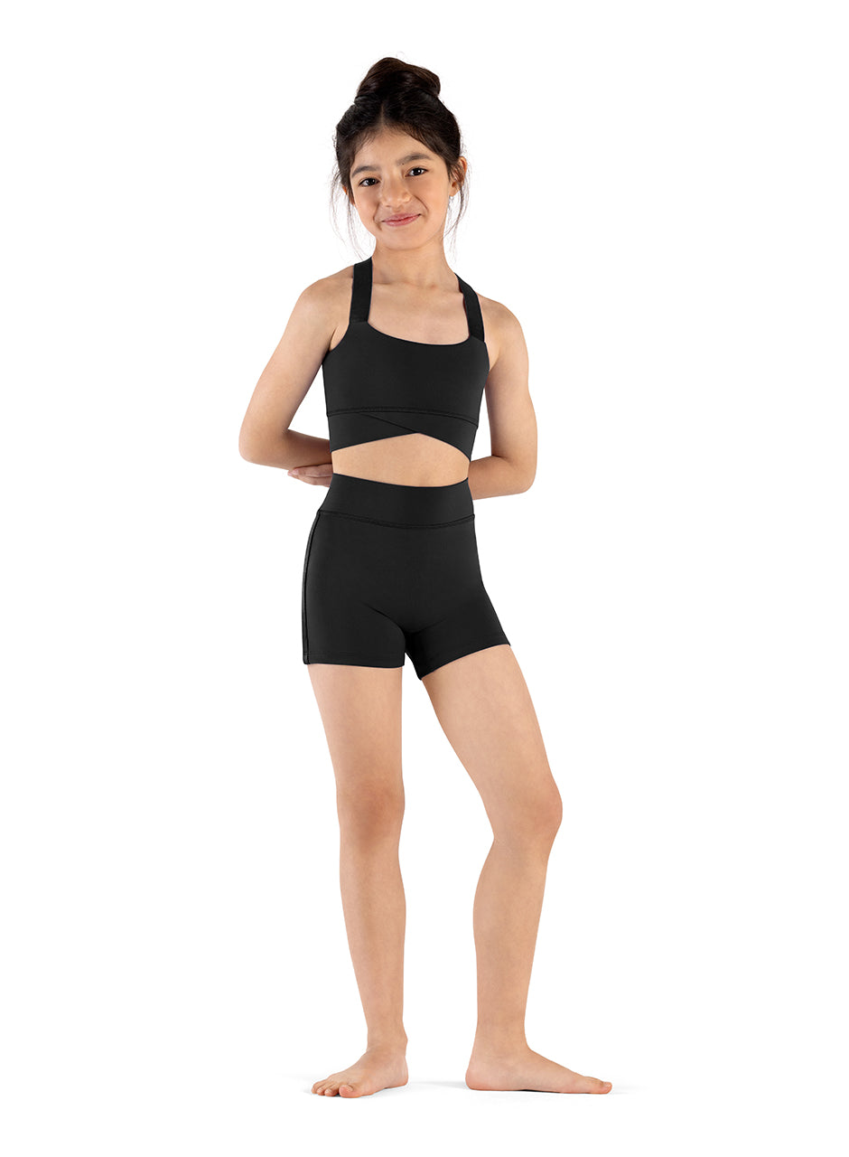 Daisy Waist Short Black front view