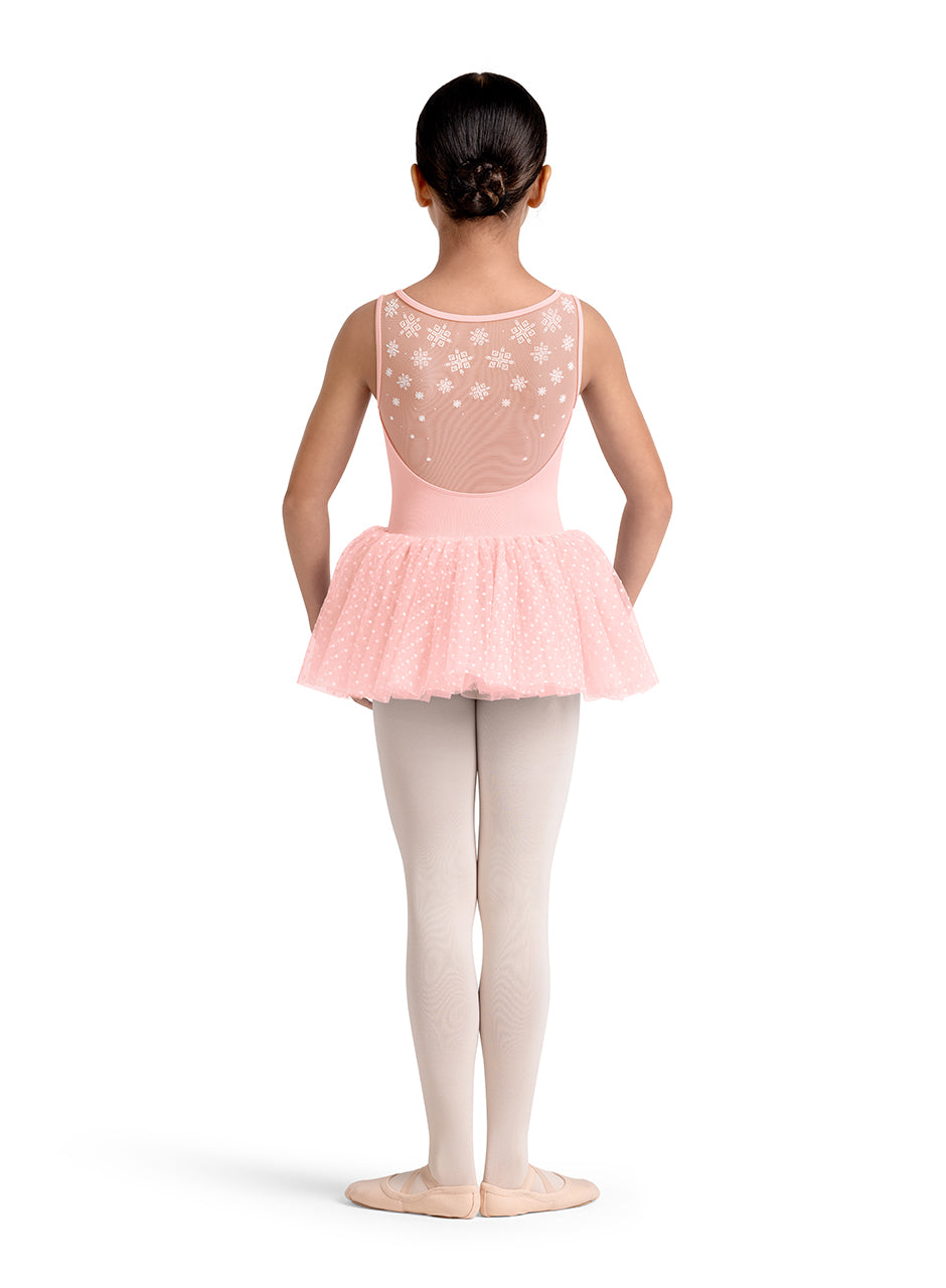 Mesh Tank Leotard Pink back view
