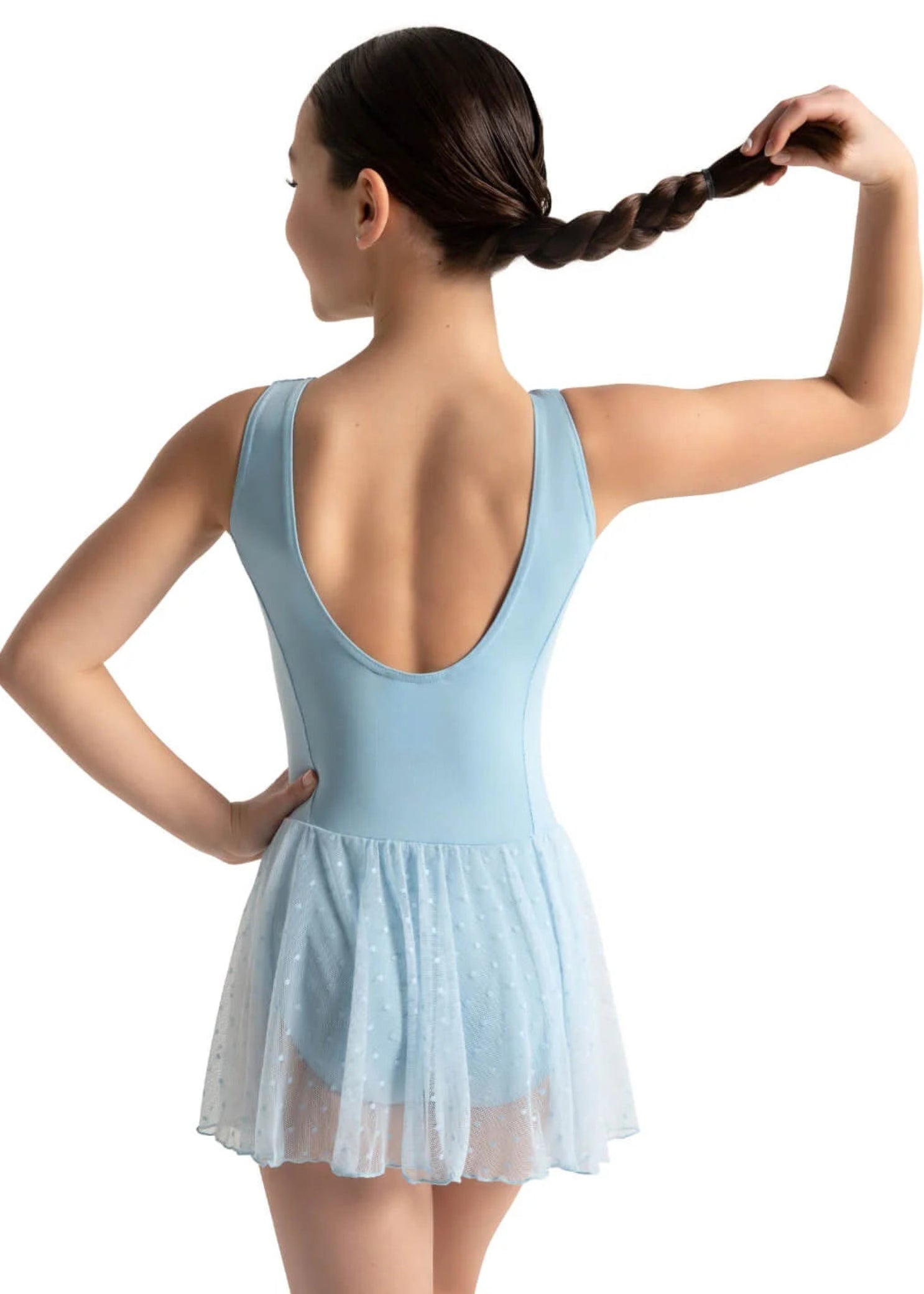 Tank Dress Light Blue back view