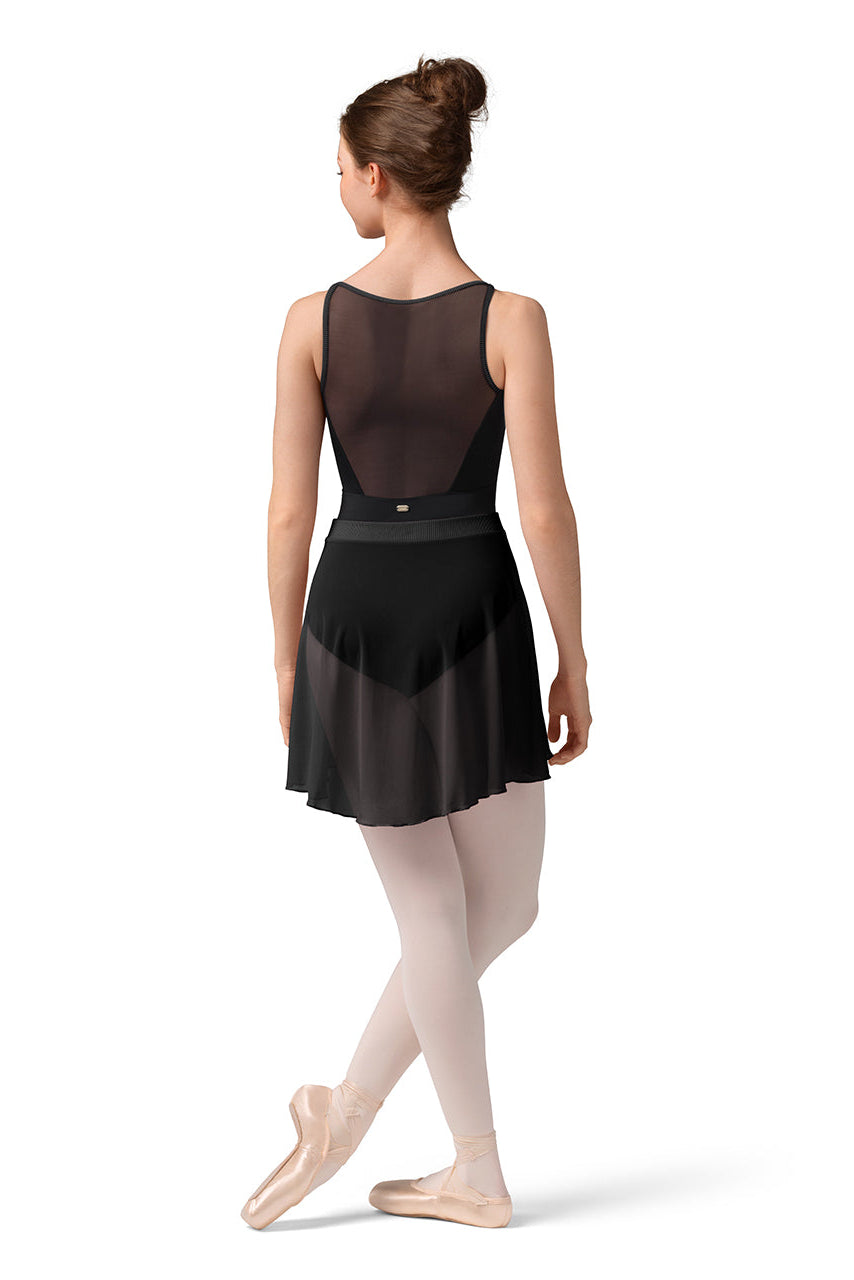 Zephyr Mesh Skirt Black back view