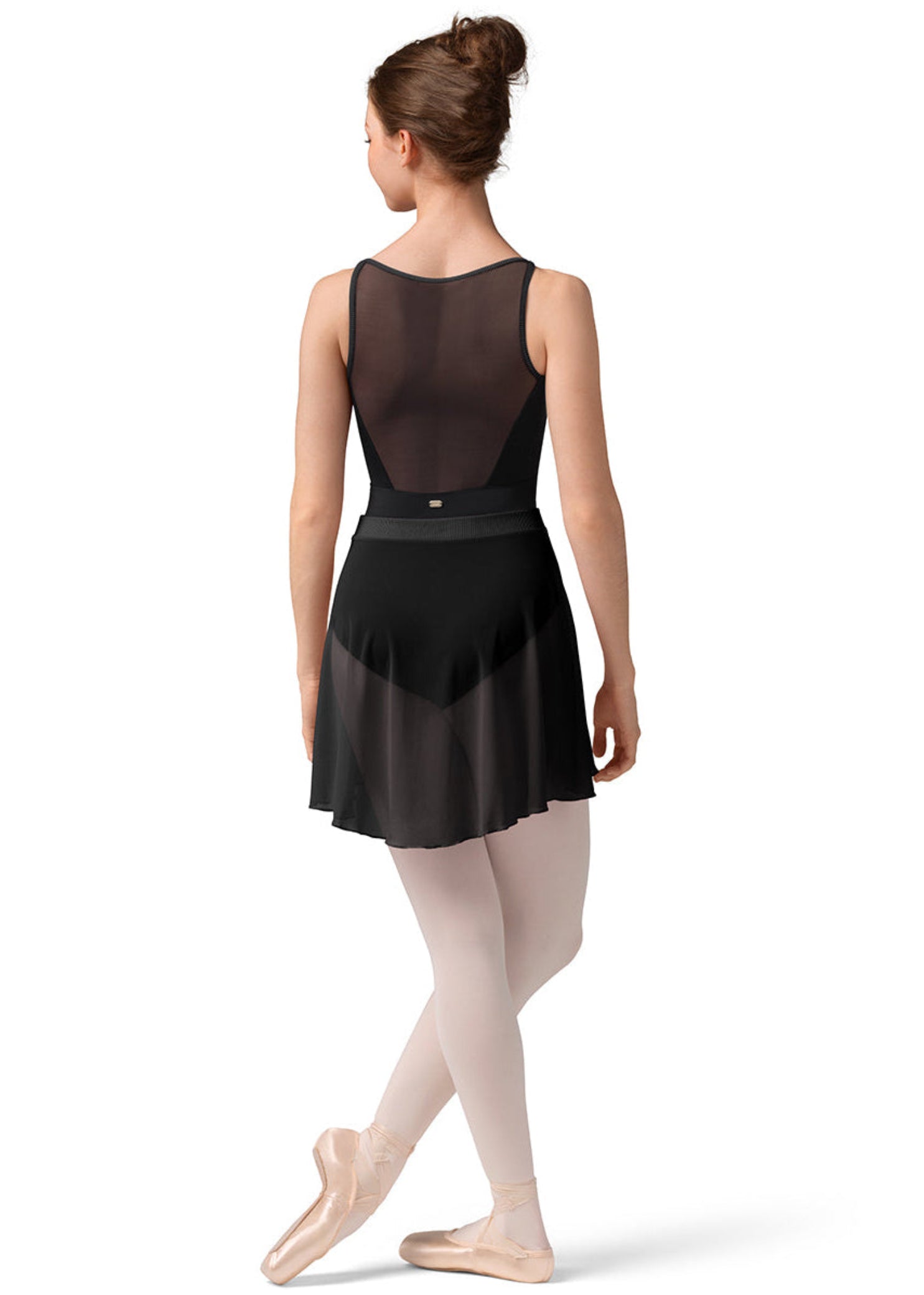 Zephyr Mesh Skirt Black back view