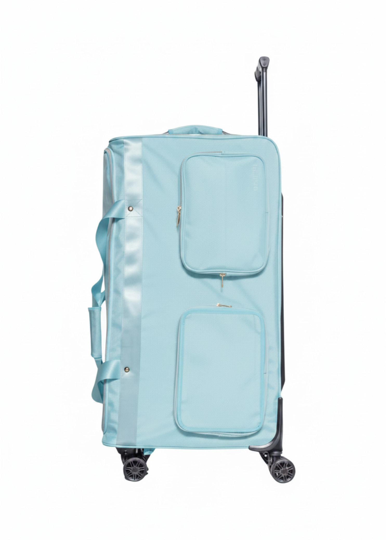 Medium Duffel with Built In Rack Sky Blue side view