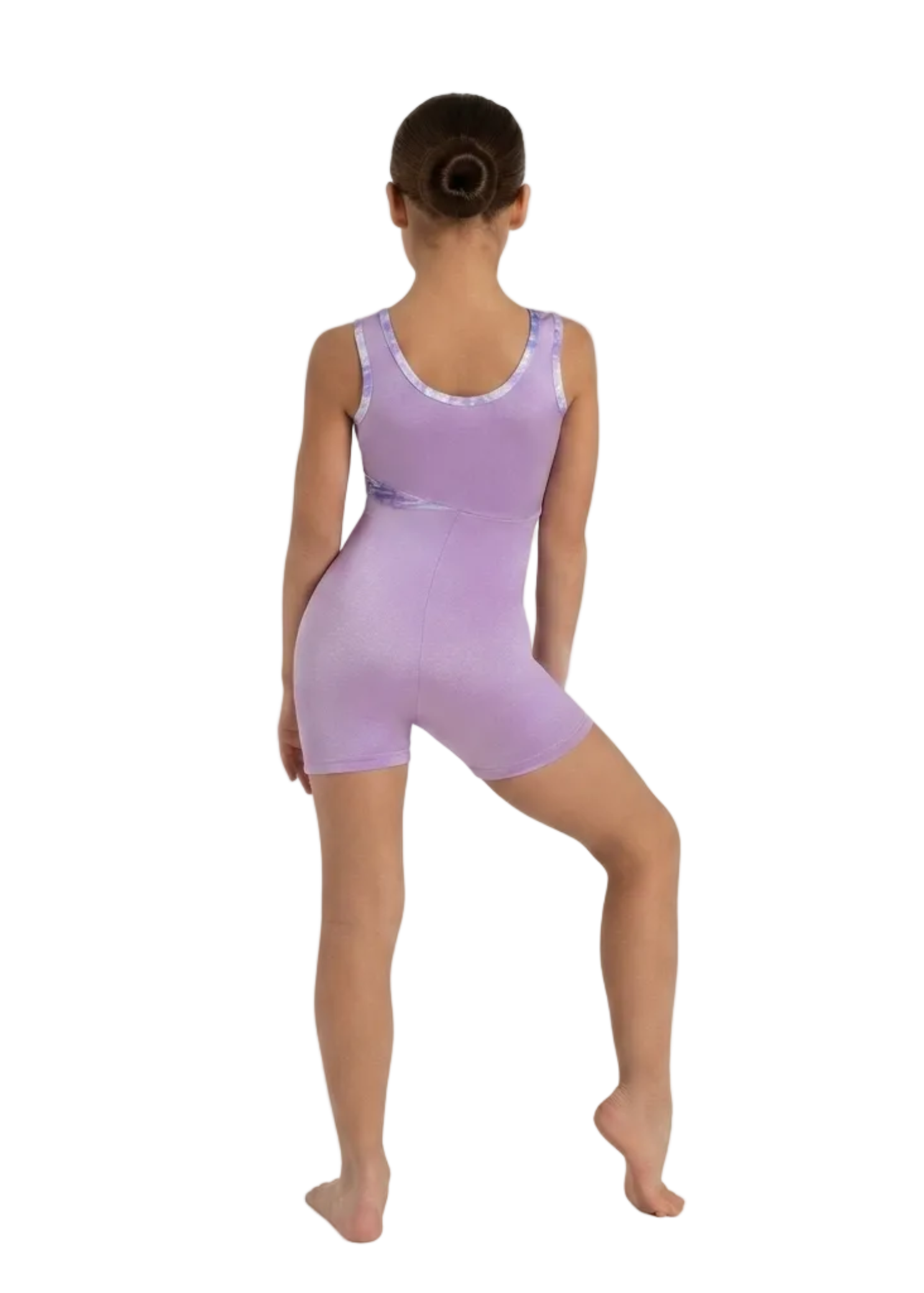 Mermaid Biketard Tie Dye Lilac back view